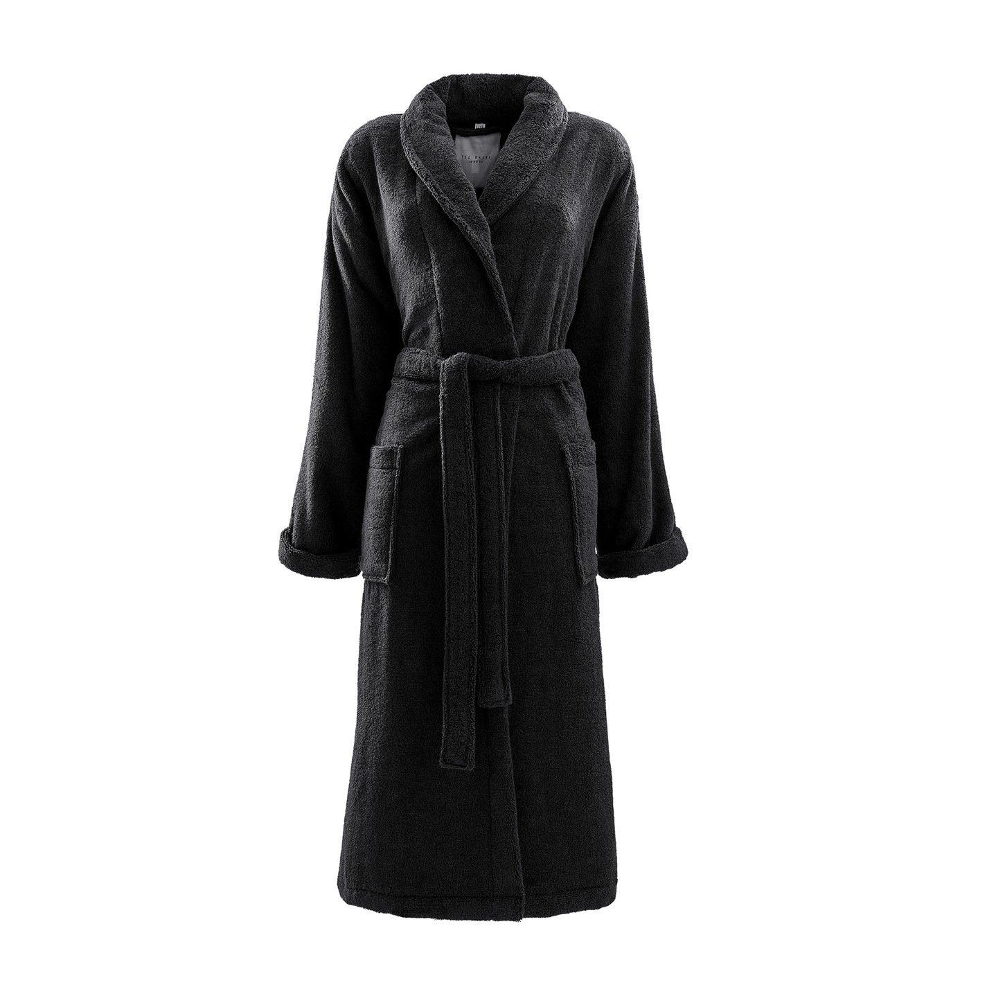 Ted Baker Unisex Black Luxury Cotton Robe - Image 3