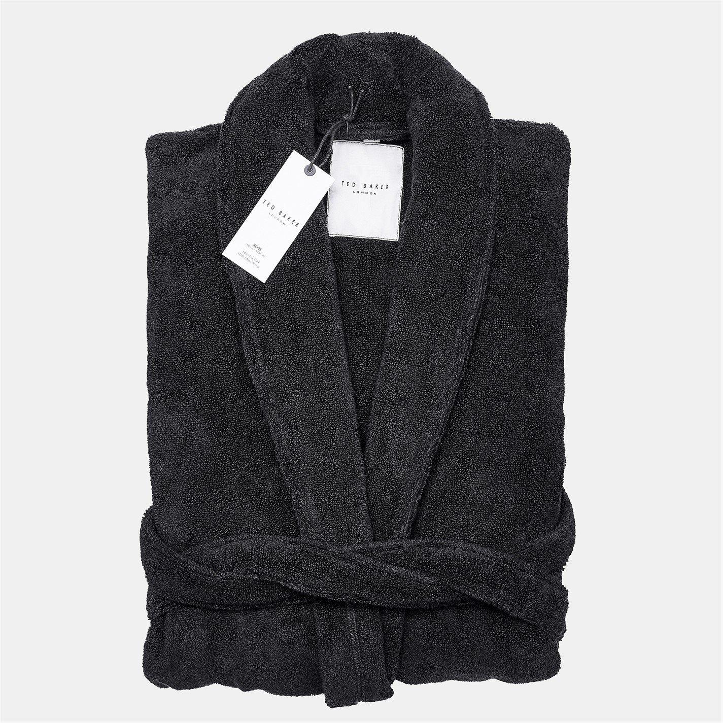 Black - Ted Baker Home - Cotton Towel Bathrobe - 3