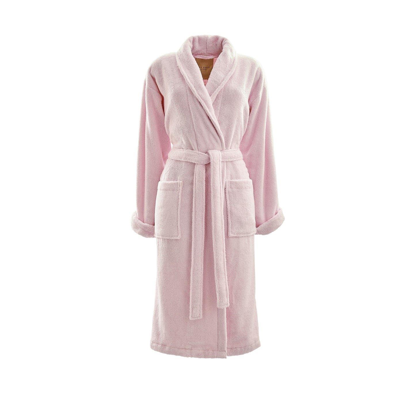 Soft Pink - Ted Baker Home - Cotton Towel Bathrobe - 1