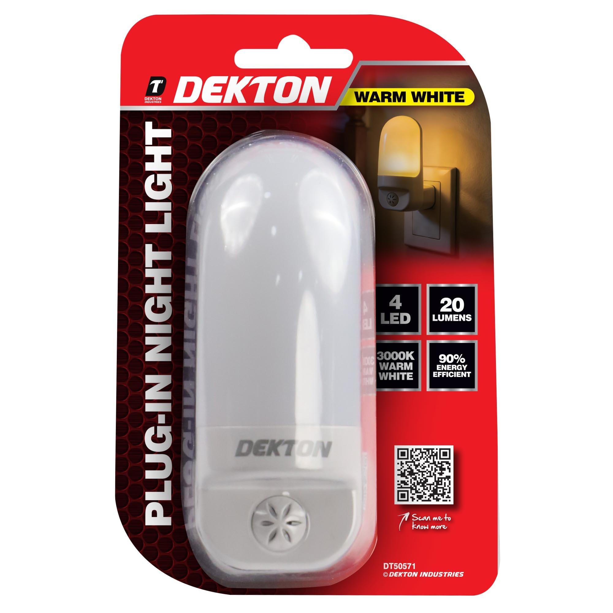 Hvid - Dekton - Dekton Plug In Night Light - 2
