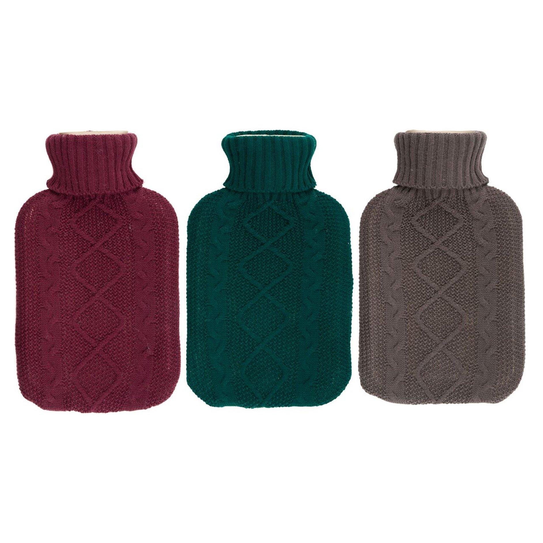 Multi - Edco - Hot Water Bottle 1.7L with Knit Cover - 1