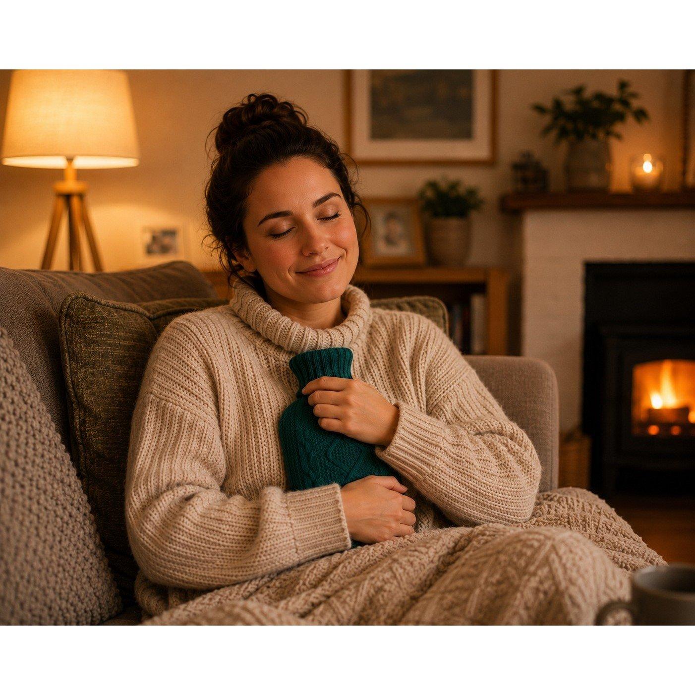 Multi - Edco - Hot Water Bottle 1.7L with Knit Cover - 2