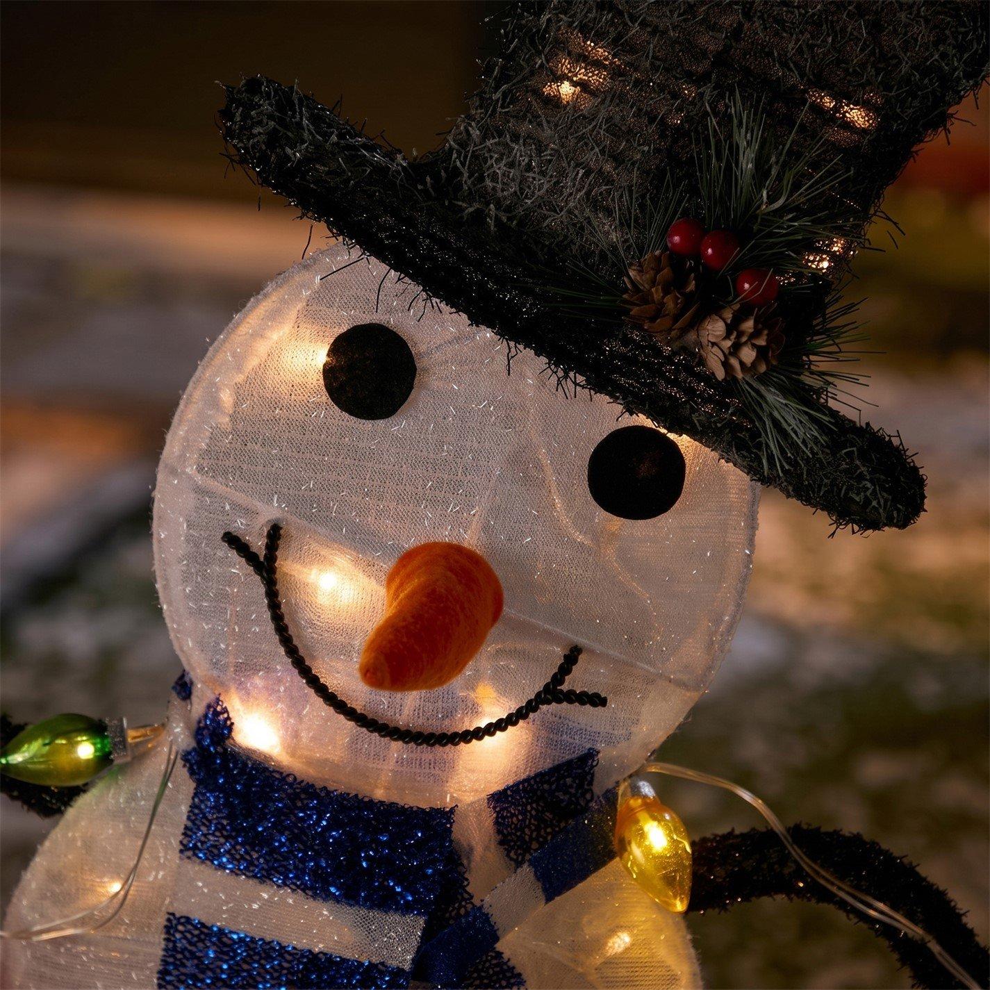 White - The Spirit Of Christmas - SOC Outdoor Snowman Family Light - 2