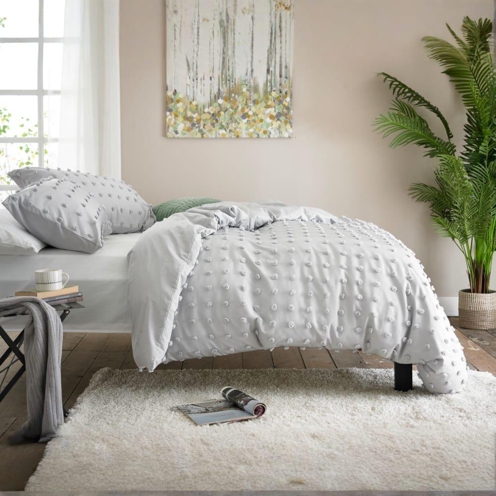 Grey - Deyongs - Fluffy Dots 99 - 2