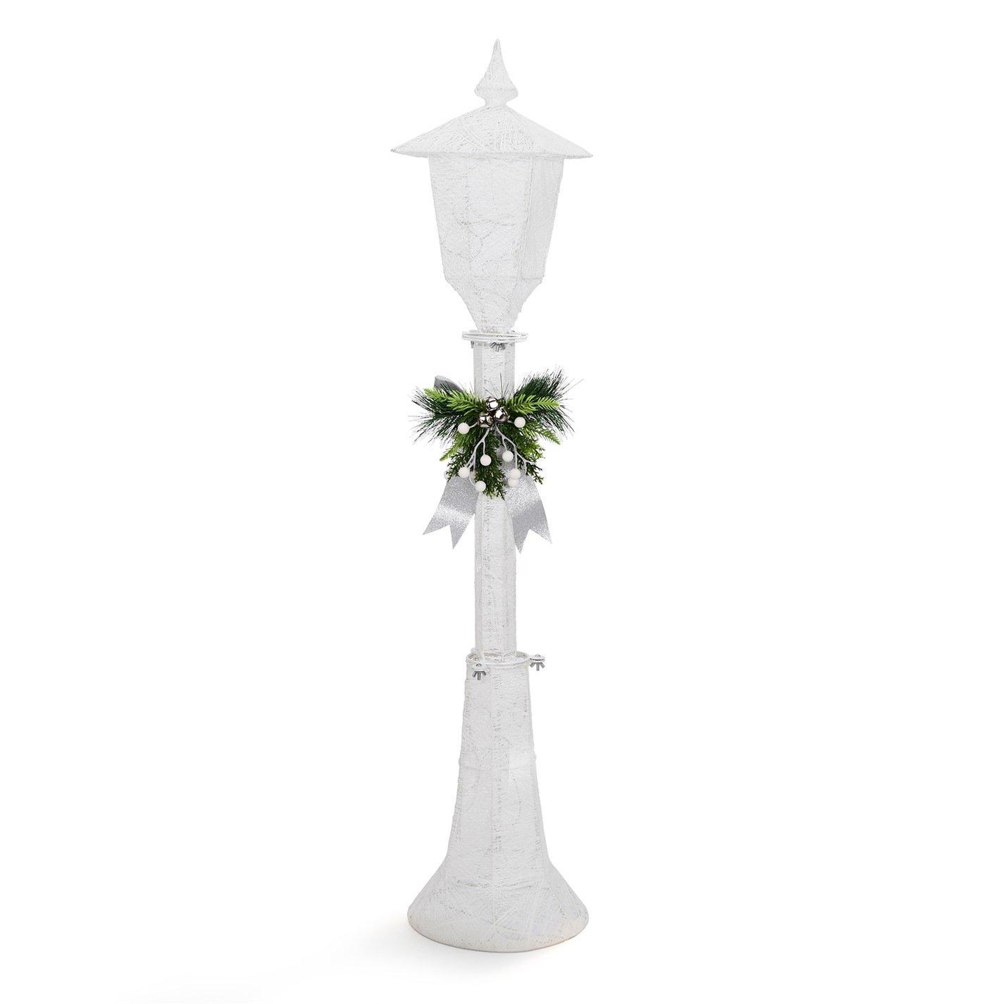White - The Spirit Of Christmas - Outdoor Light Up Lampost - 4