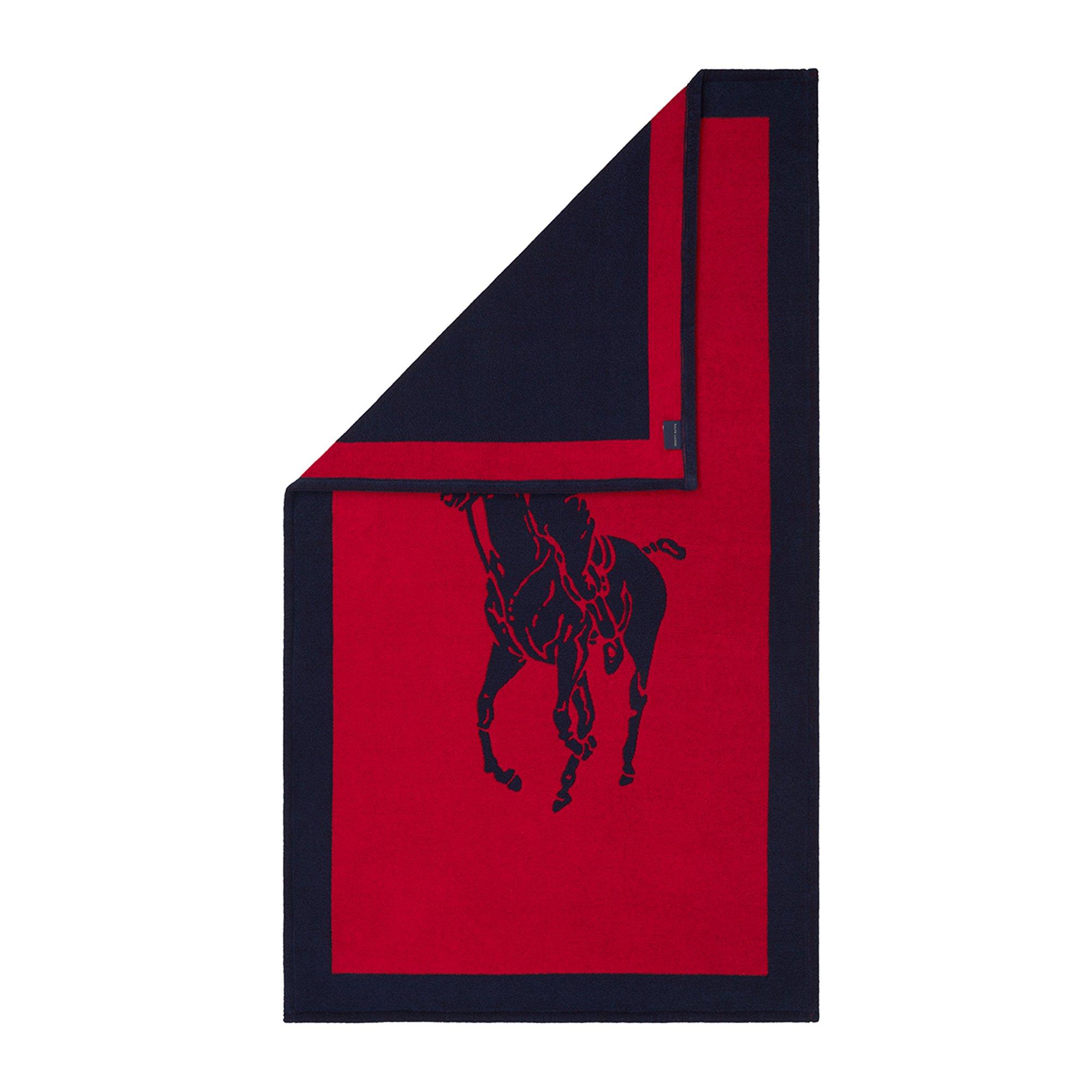 Navy Red - Ralph Lauren Home - Polo Jacquard Beach Towel - 2