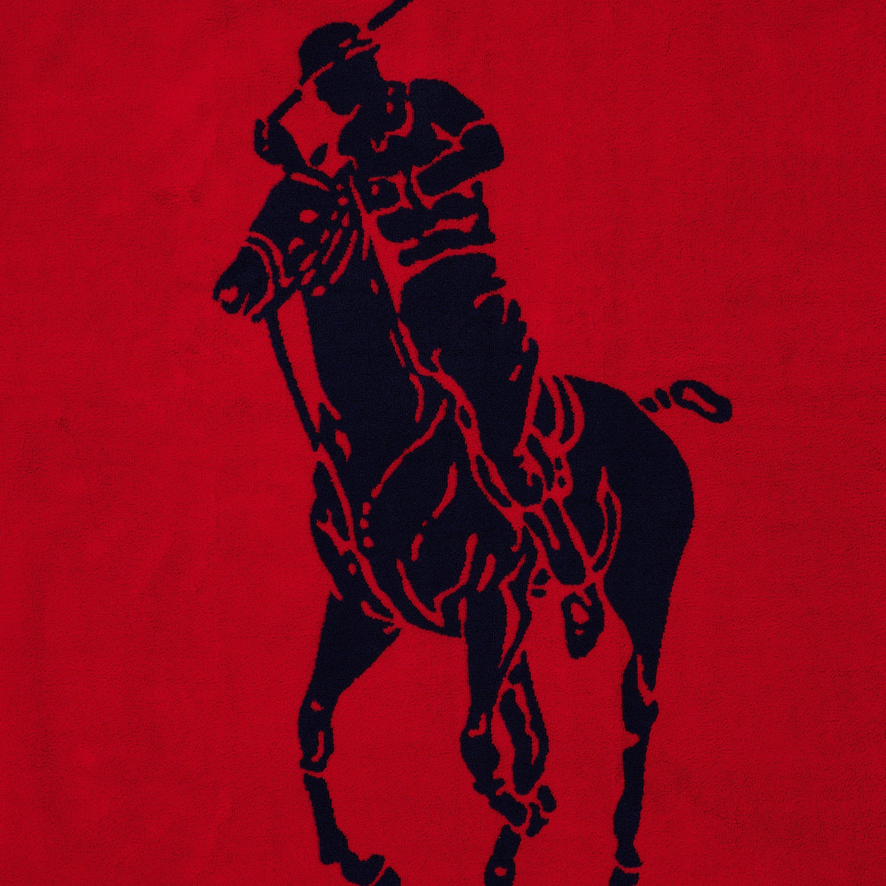 Navy Red - Ralph Lauren Home - Polo Jacquard Beach Towel - 4