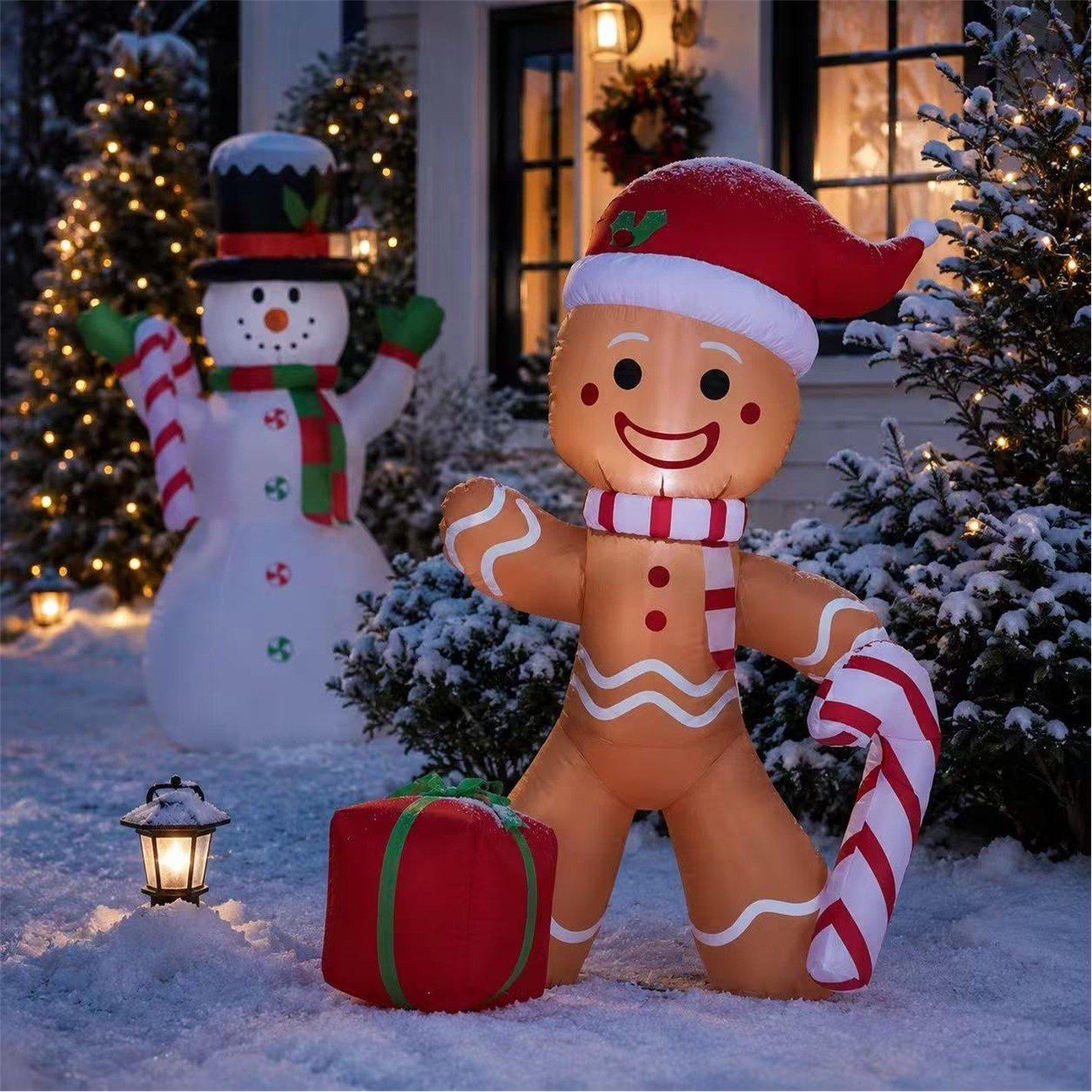 Gingerbread - The Spirit Of Christmas - 4ft Inflatable Gingerbread Man - 2
