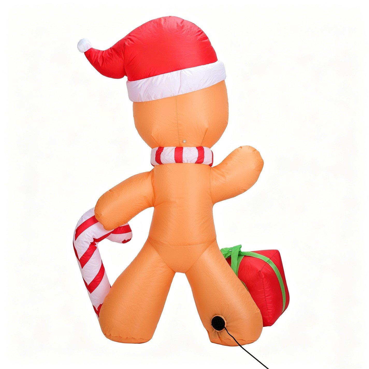 Gingerbread - The Spirit Of Christmas - 4ft Inflatable Gingerbread Man - 6
