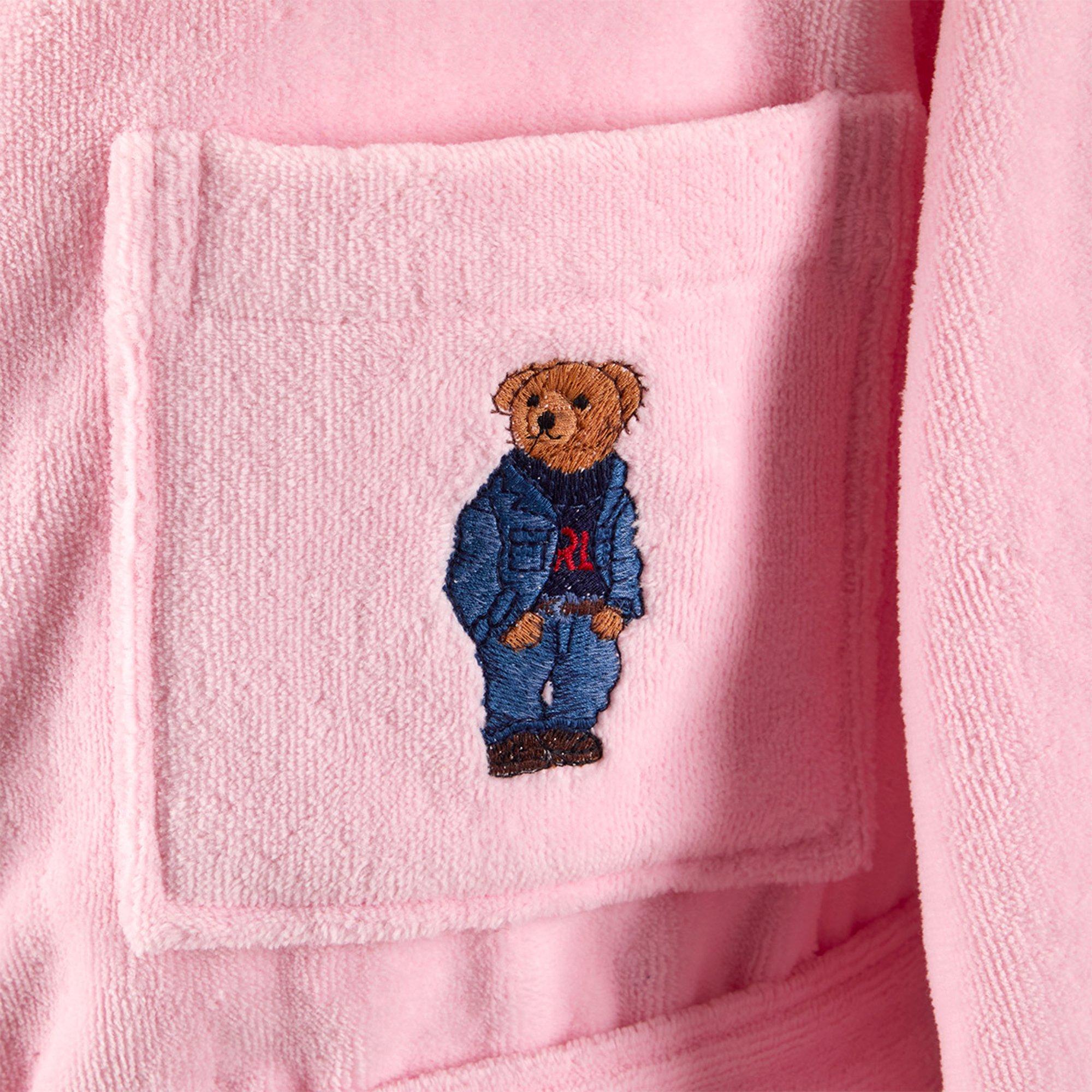 Pink - Ralph Lauren Home - Denim Bear Bathrobe - 3