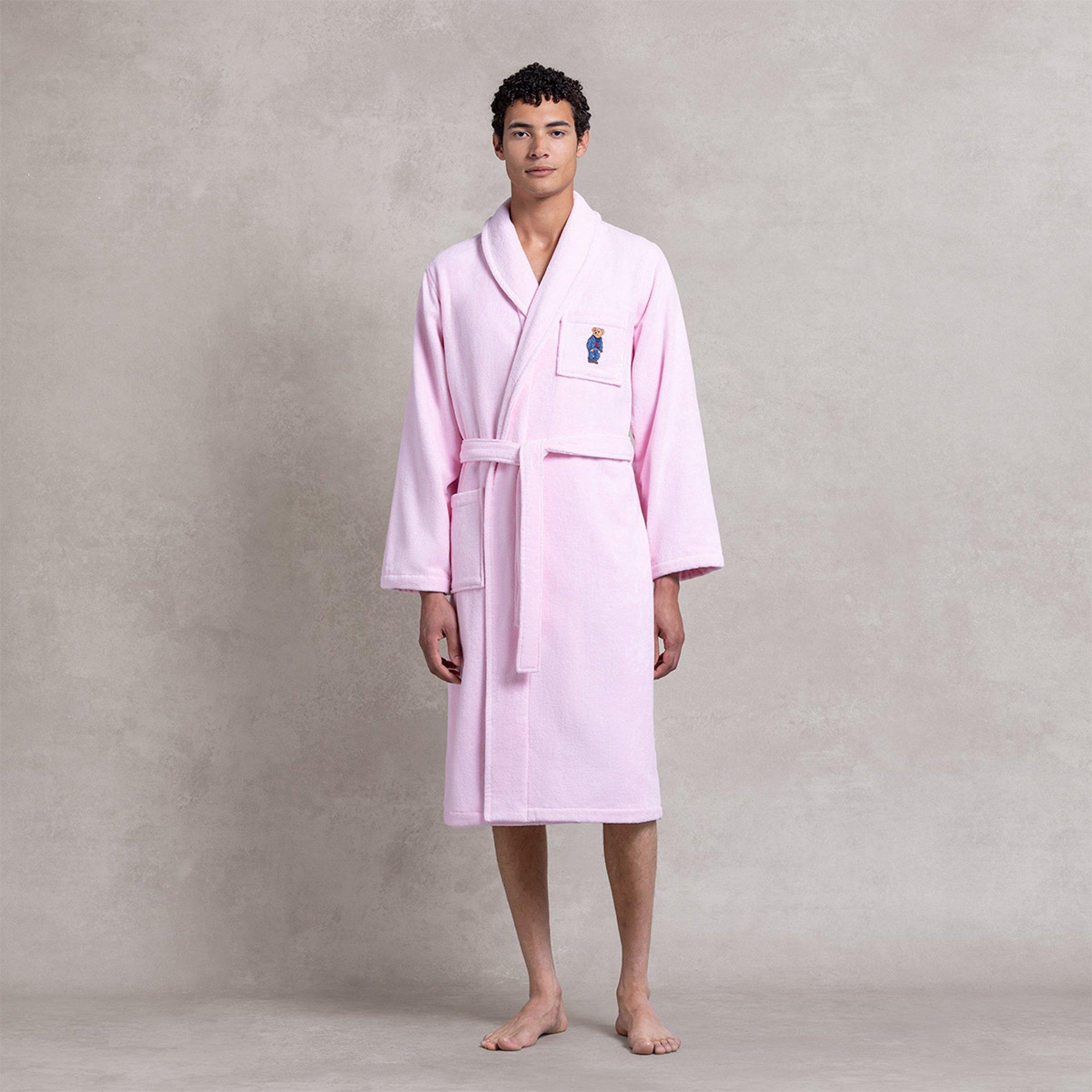 Pink - Ralph Lauren Home - Denim Bear Bathrobe - 6