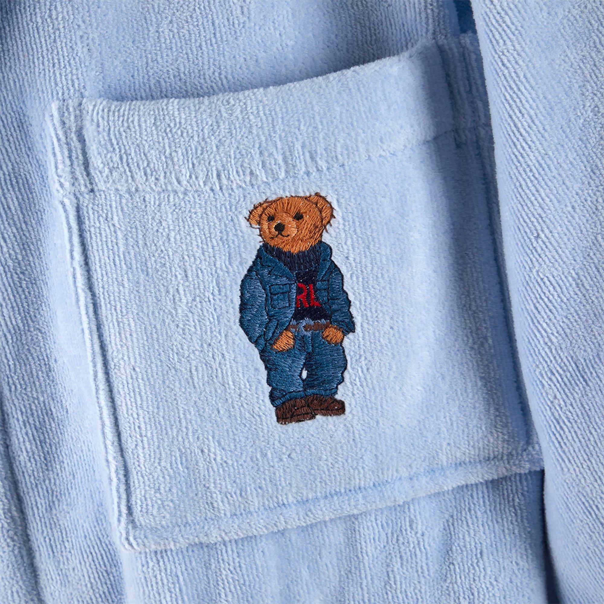 Blue - Ralph Lauren Home - Denim Bear Bathrobe - 3