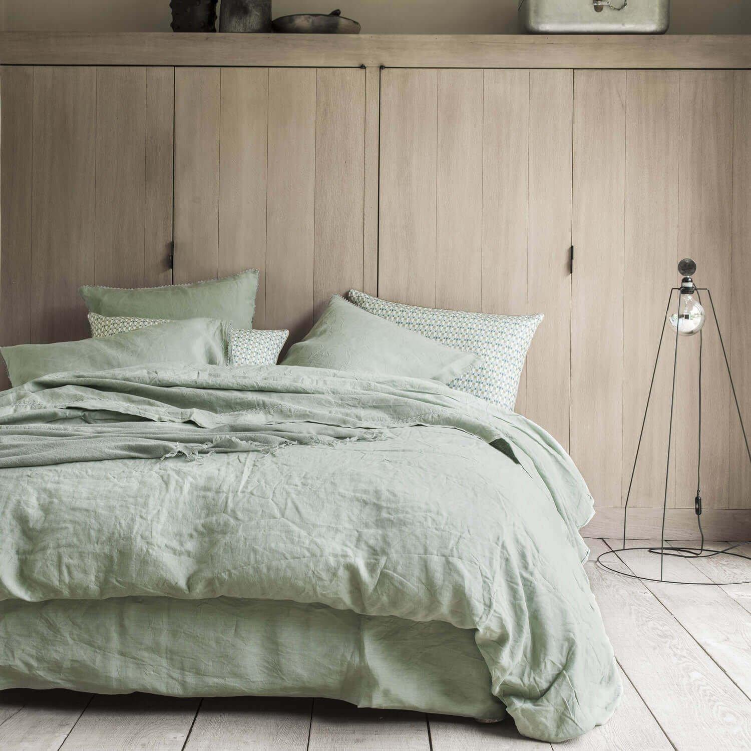 Alexandre Turpault Nouvelle Vague Washed Linen Plain Duvet Cover