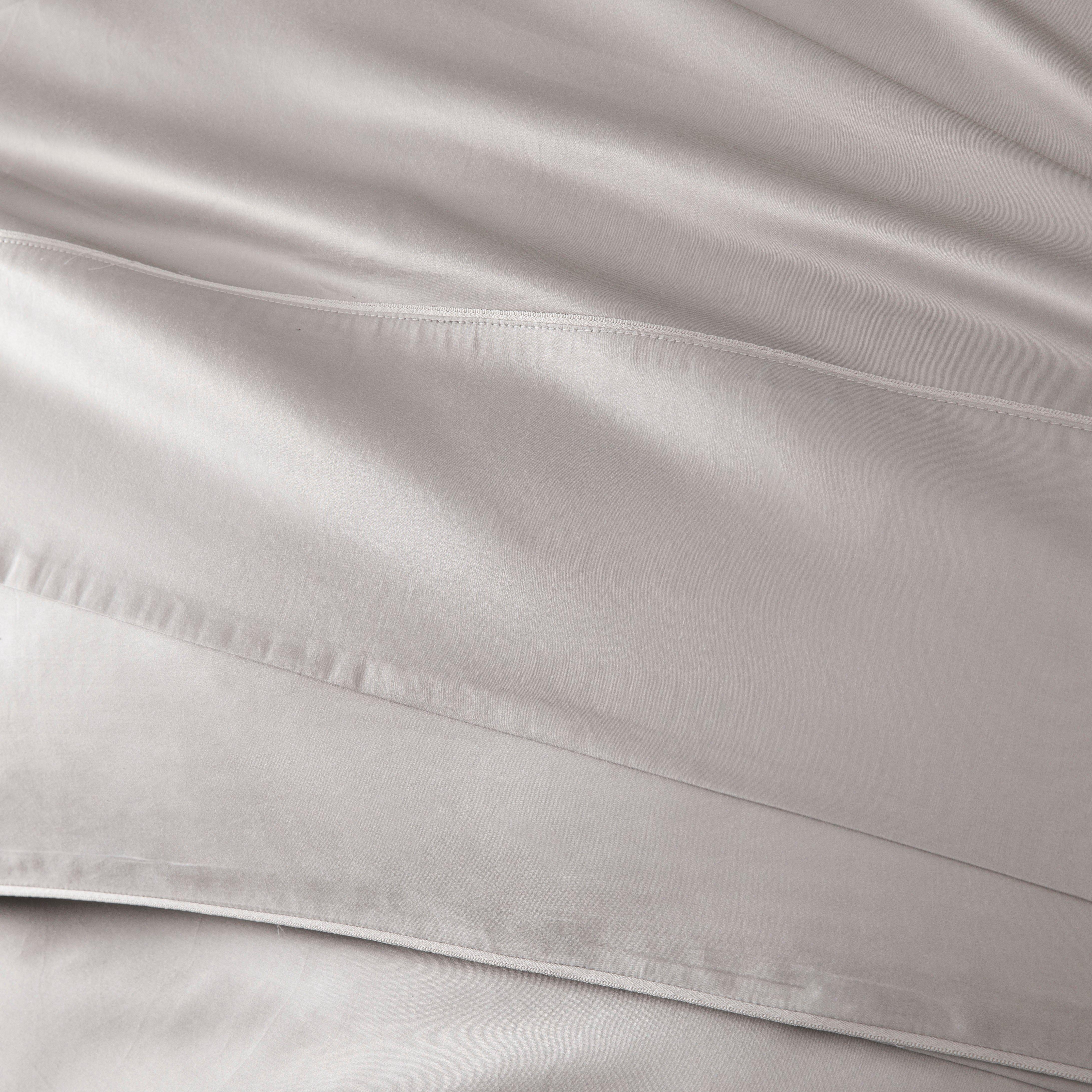 Silver - Alexandre Turpault - Teophile Organic Cotton Sateen Duvet Cover - 2