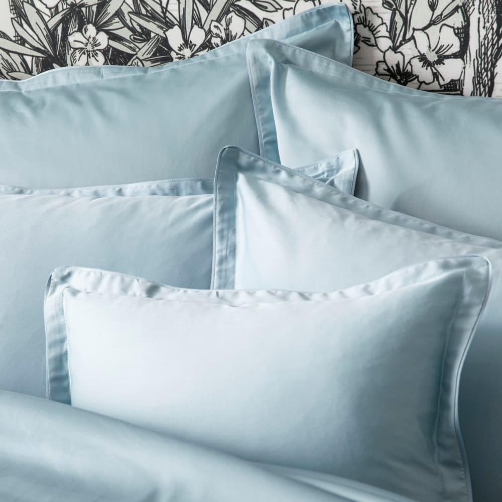 Baltic Blue - Alexandre Turpault - Alexandreturpault Teophile Organic Cotton Sateen Duvet Covers - 3