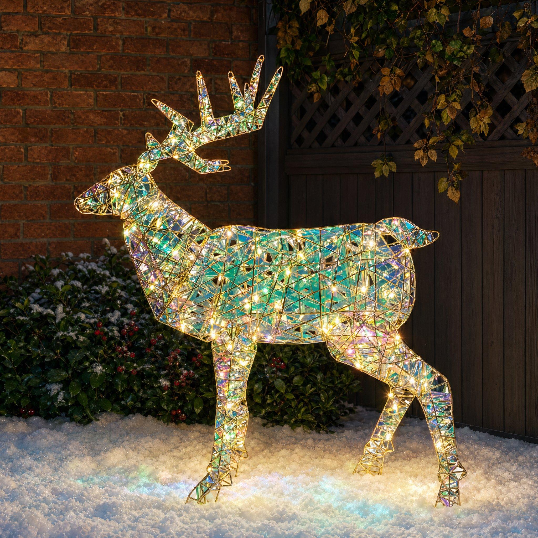 The Spirit Of Christmas Holographic LED Stag