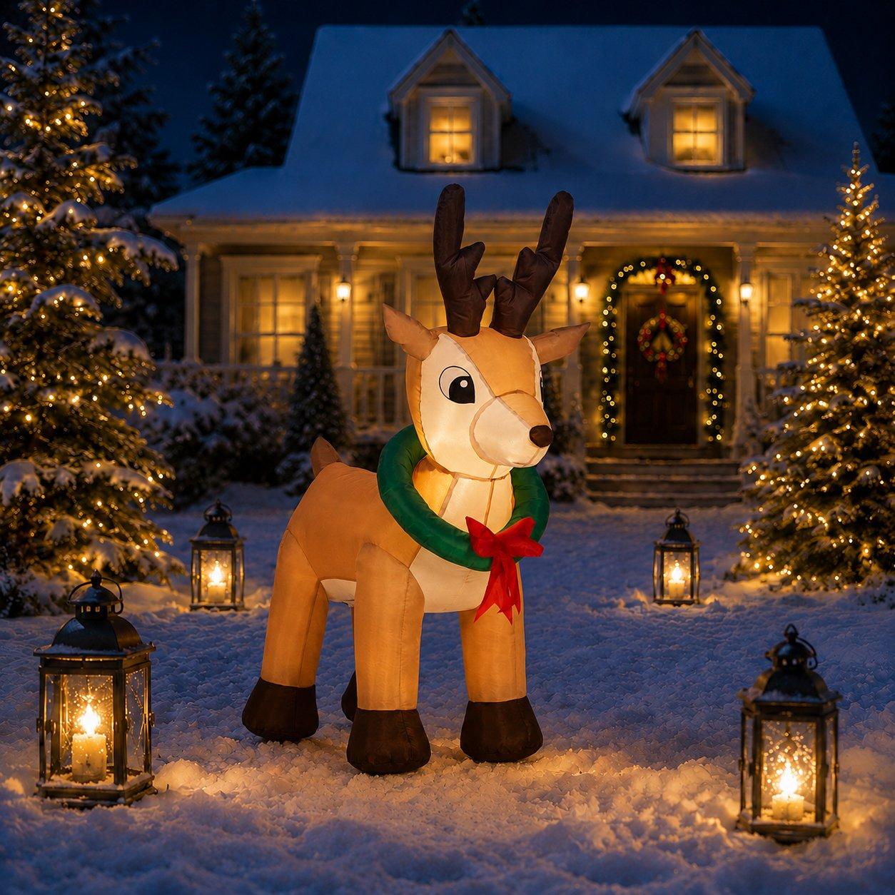 Reindeer - The Spirit Of Christmas - 3.5ft Inflatable Reindeer - 2