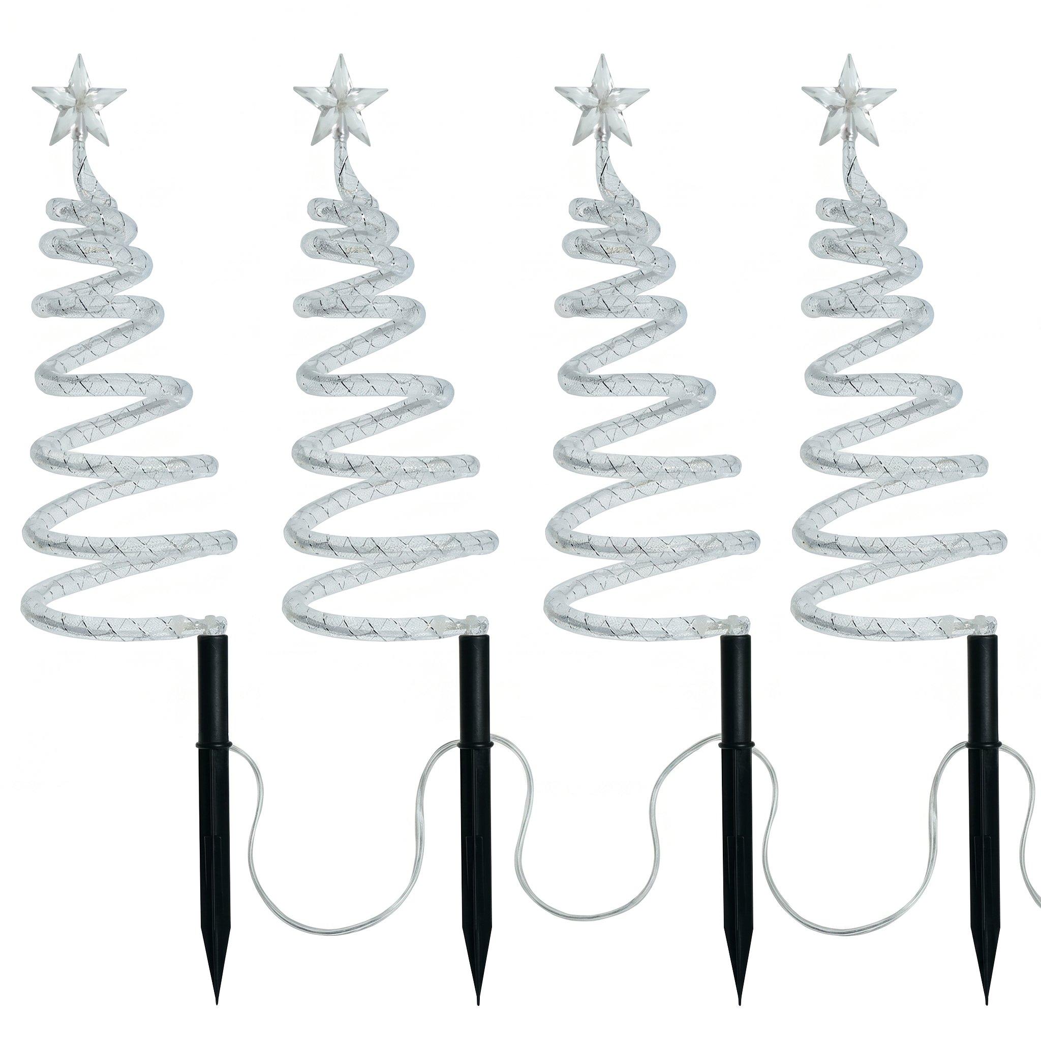 Trees - The Spirit Of Christmas - 4 Piece Spiral Tree Lights - 2