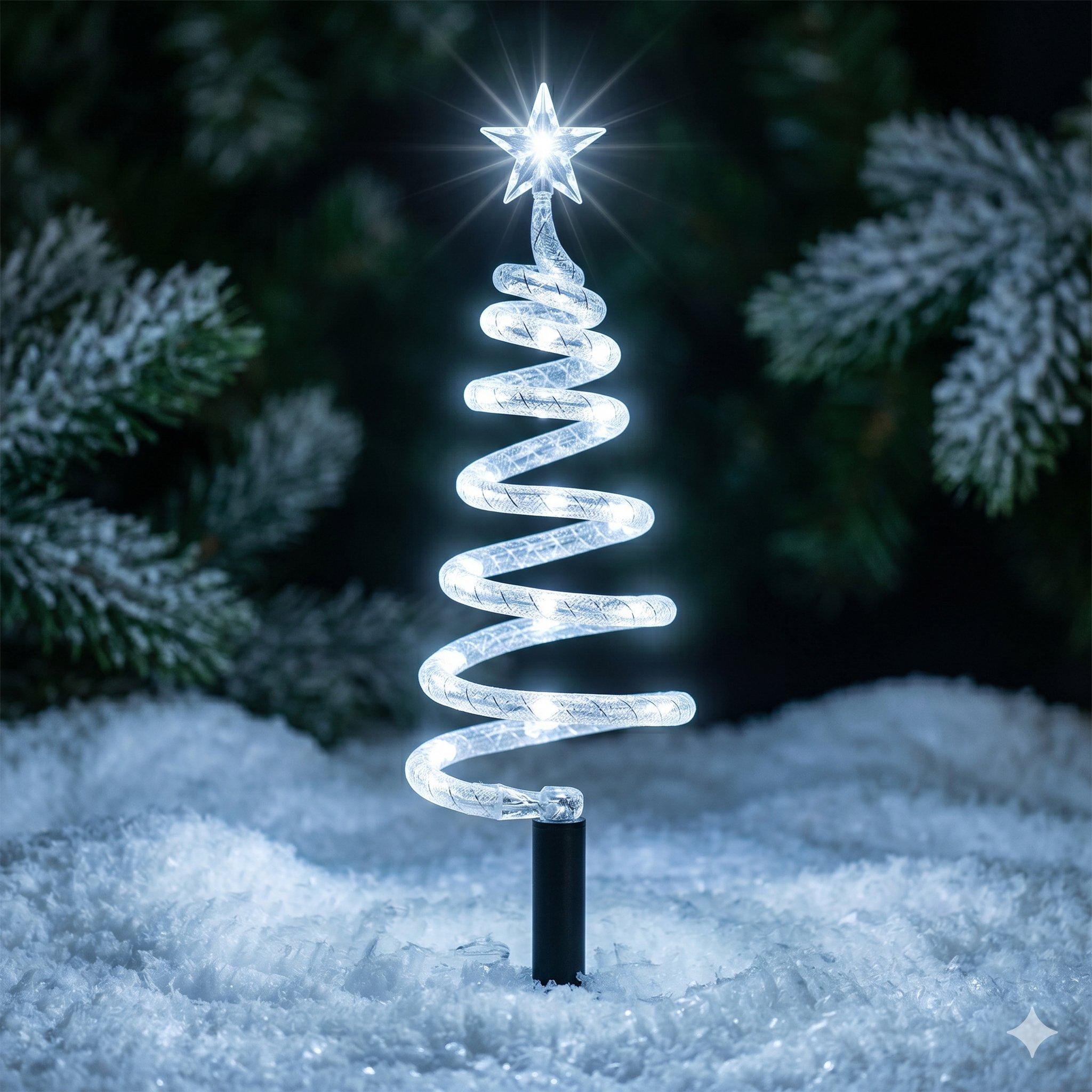 Trees - The Spirit Of Christmas - 4 Piece Spiral Tree Lights - 4