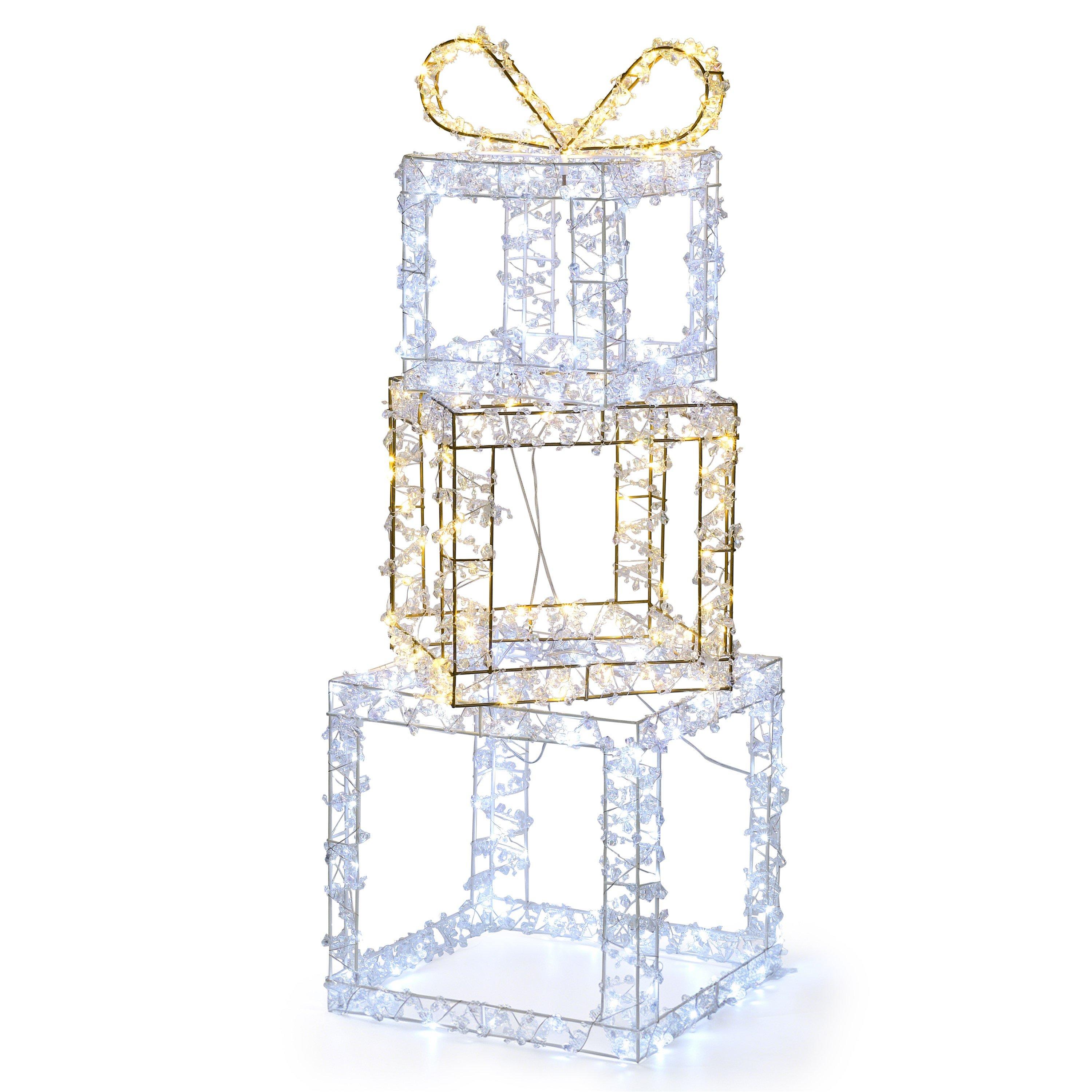 Gold - The Spirit Of Christmas - LED Parcel Stack - 2