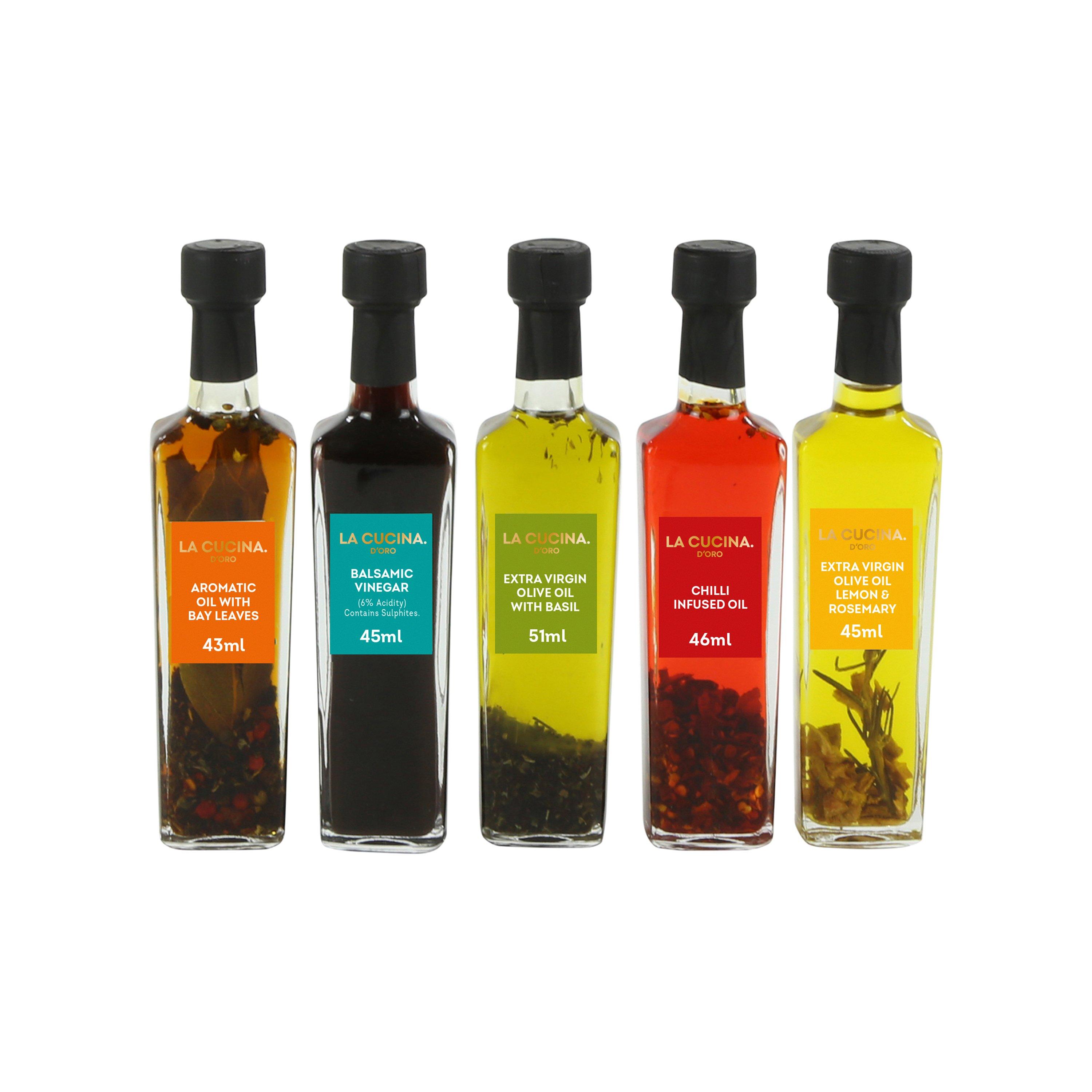Olive Flavours - Kimm and Miller - Cucina Tasting Oil & Vinegar Selection 5 Pack - 3