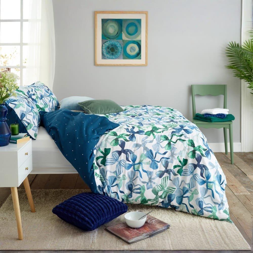 Blue - Deyongs - Bows Duvet 99 - 2