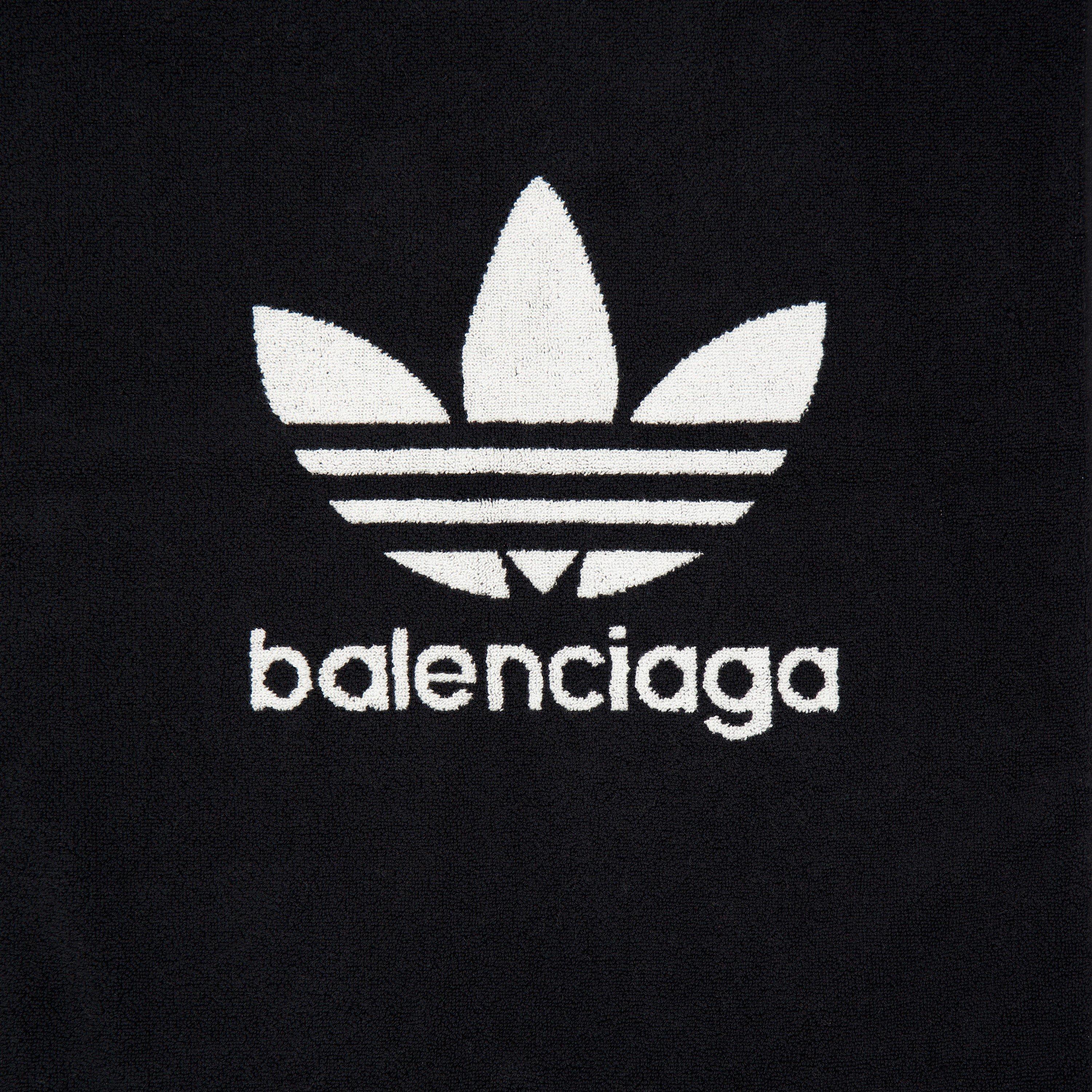 Black/White - Balenciaga - Men's Beach Towel - 2