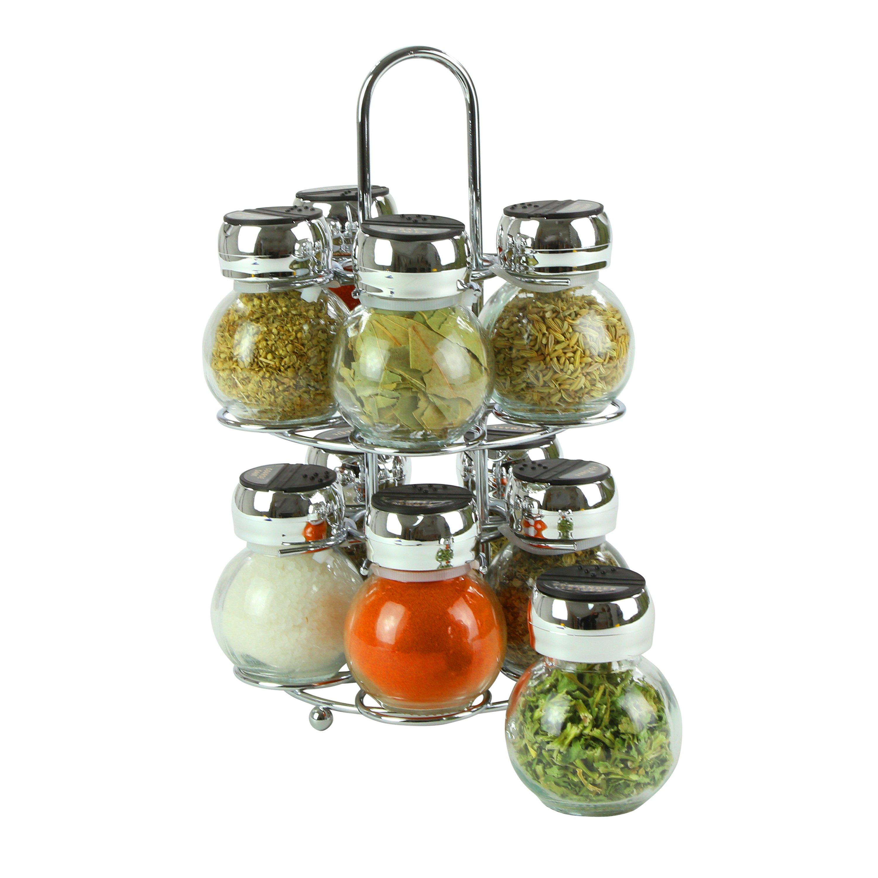 Chrome - Kimm and Miller - Cucina 10 Jar Spice Rack - 2