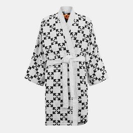 Off White Unisex Bathrobe