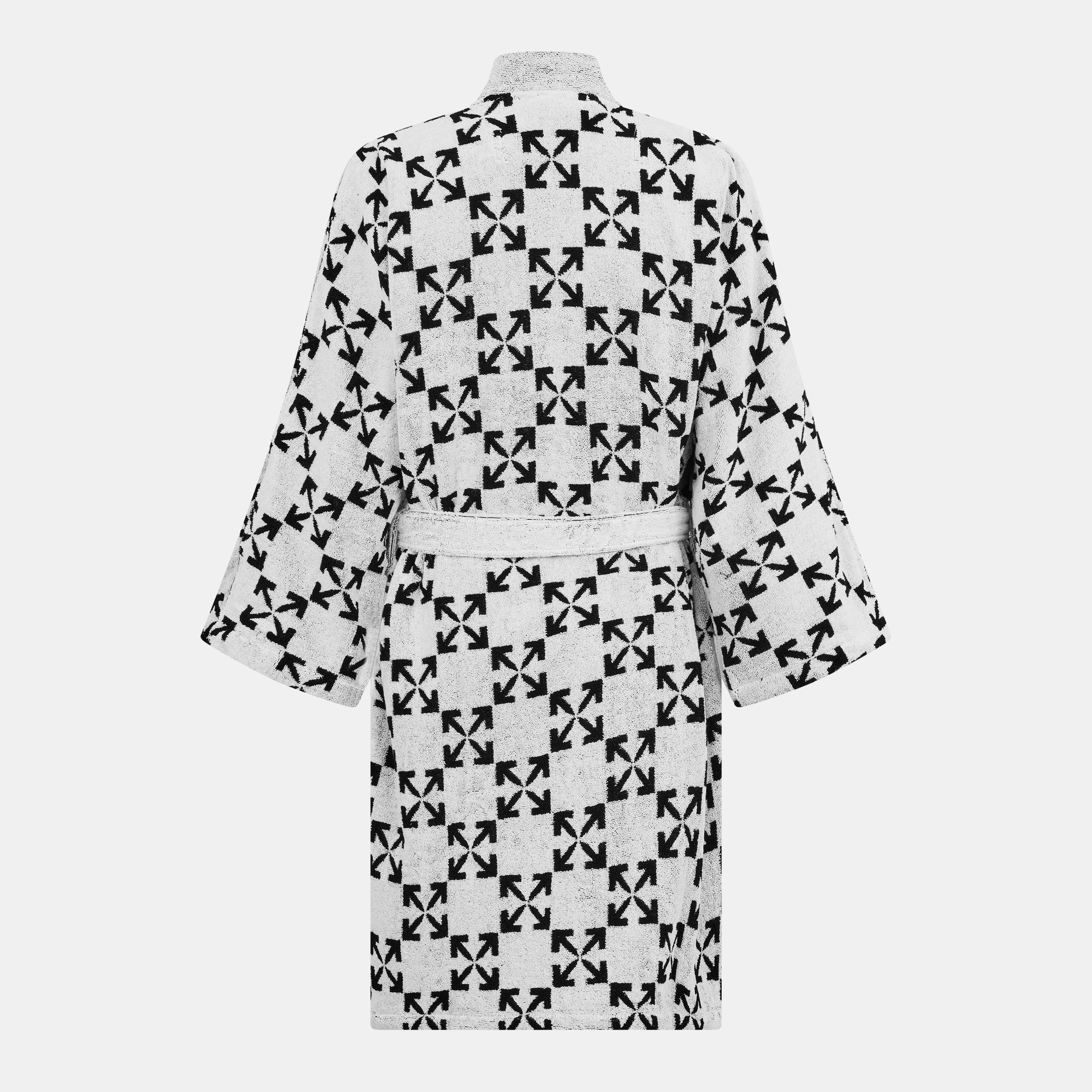 Branco/Preto - Off White - Bathrobe - 2