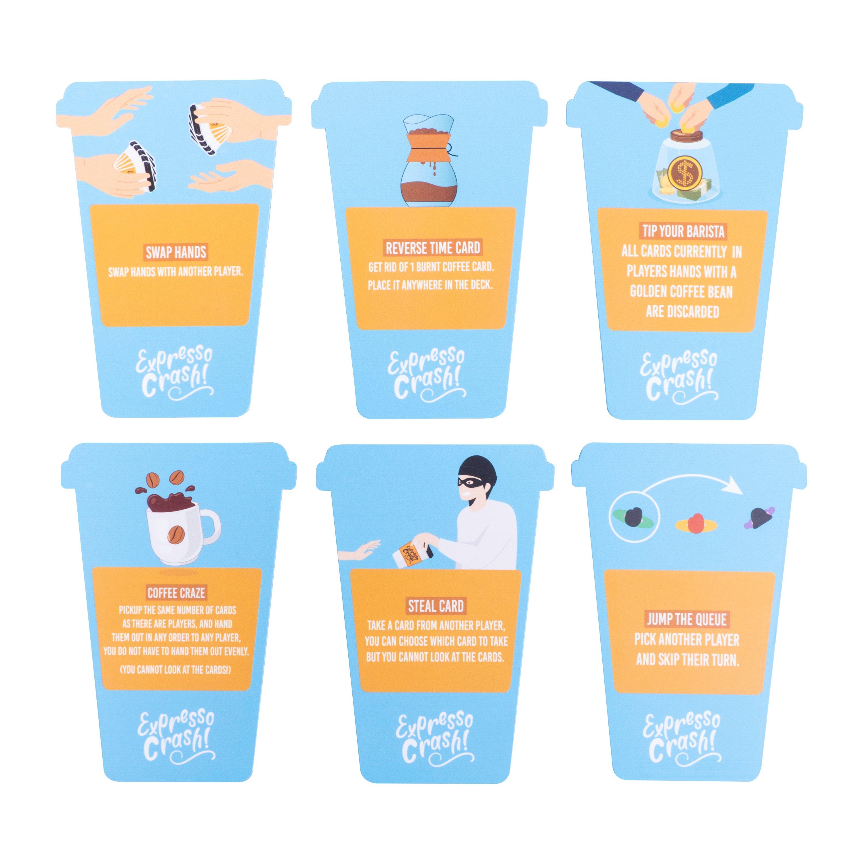 Meerkleurig - Fizz Creations - Crash Coffee-Themed Card Game 2-6 Players Age 12+ Novelty Gift - 3