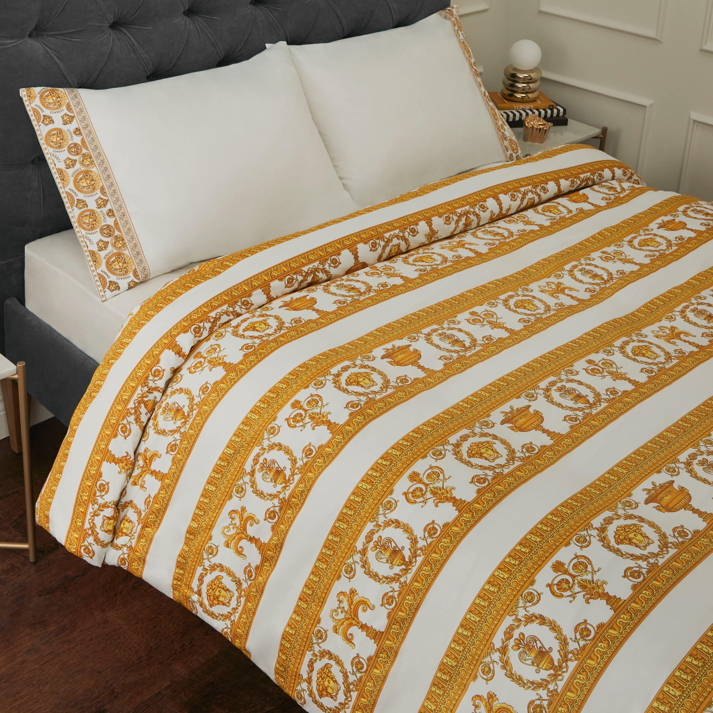Gold White - Versace Home - Barocco Duvet Cover - White/Gold - 4