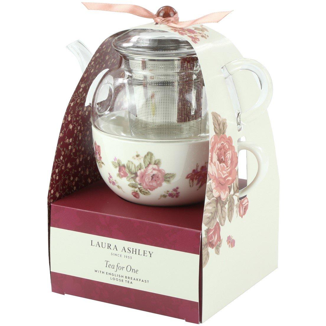 Pink - Laura Ashley - Ashley Tea for One Floral Teapot Gift Set - 2