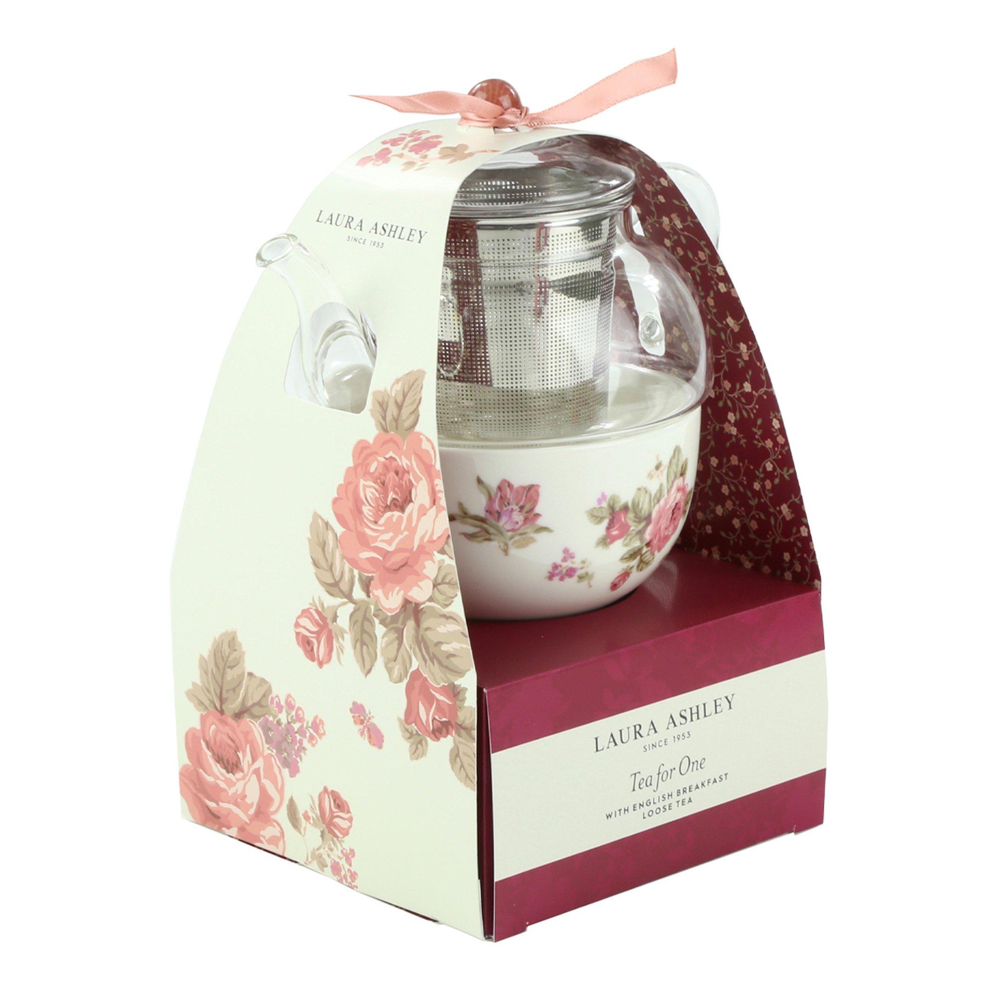 Pink - Laura Ashley - Ashley Tea for One Floral Teapot Gift Set - 3
