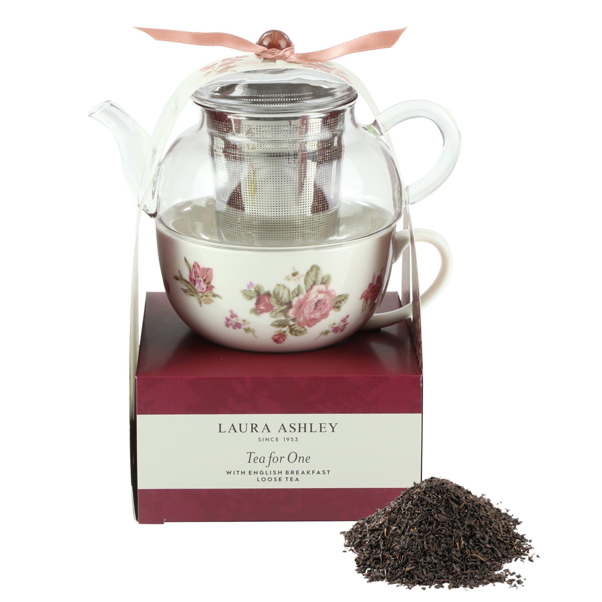 Pink - Laura Ashley - Ashley Tea for One Floral Teapot Gift Set - 4
