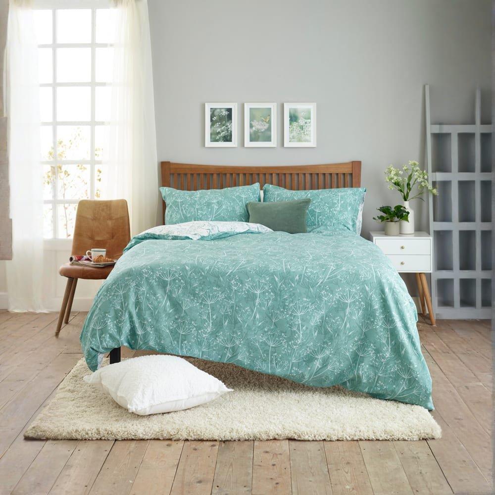 Green - Deyongs - Cow Parsley Duvet Cover - 1