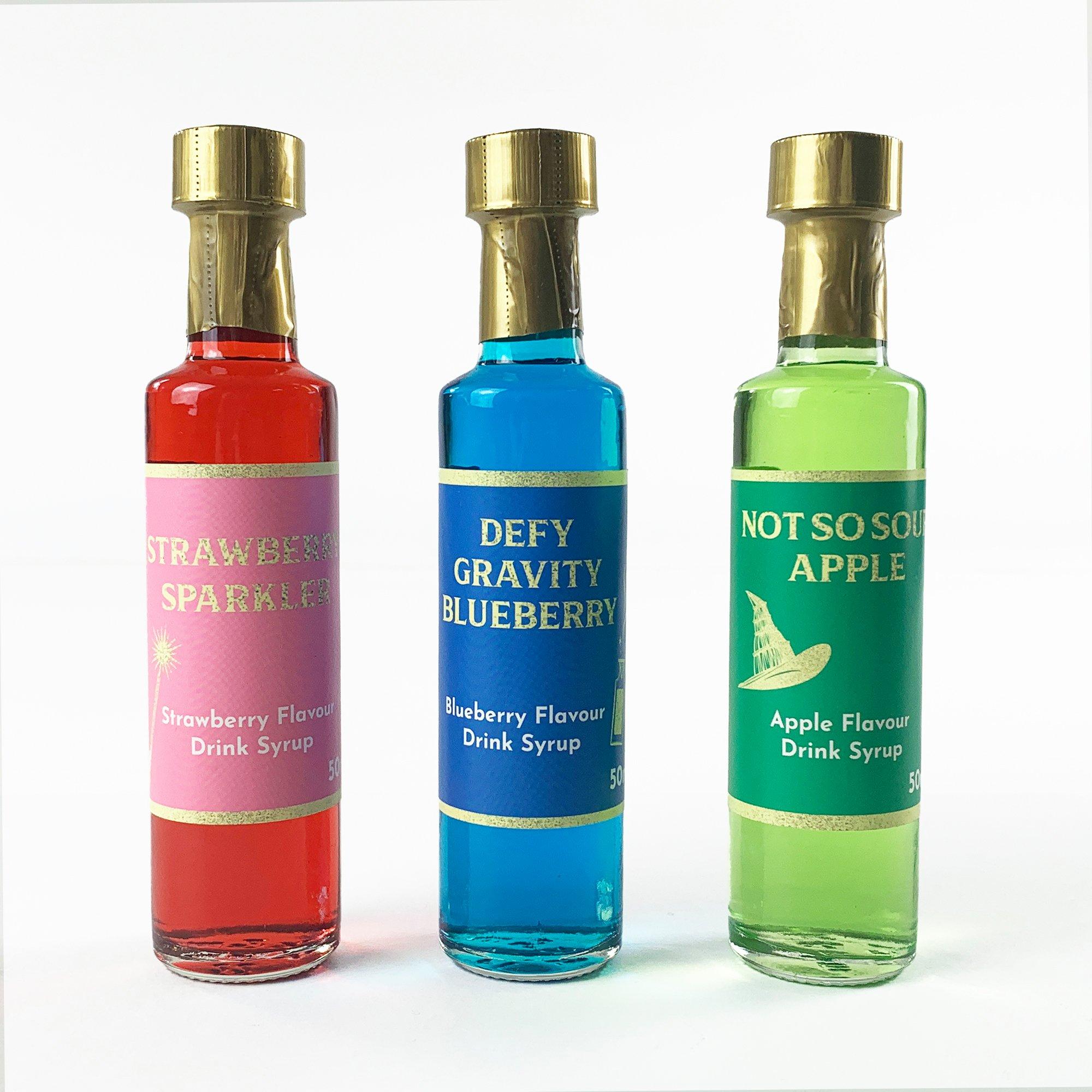 Straw/Apple/Blu - Wicked - Cocktail Syrup 50ml Set - 3