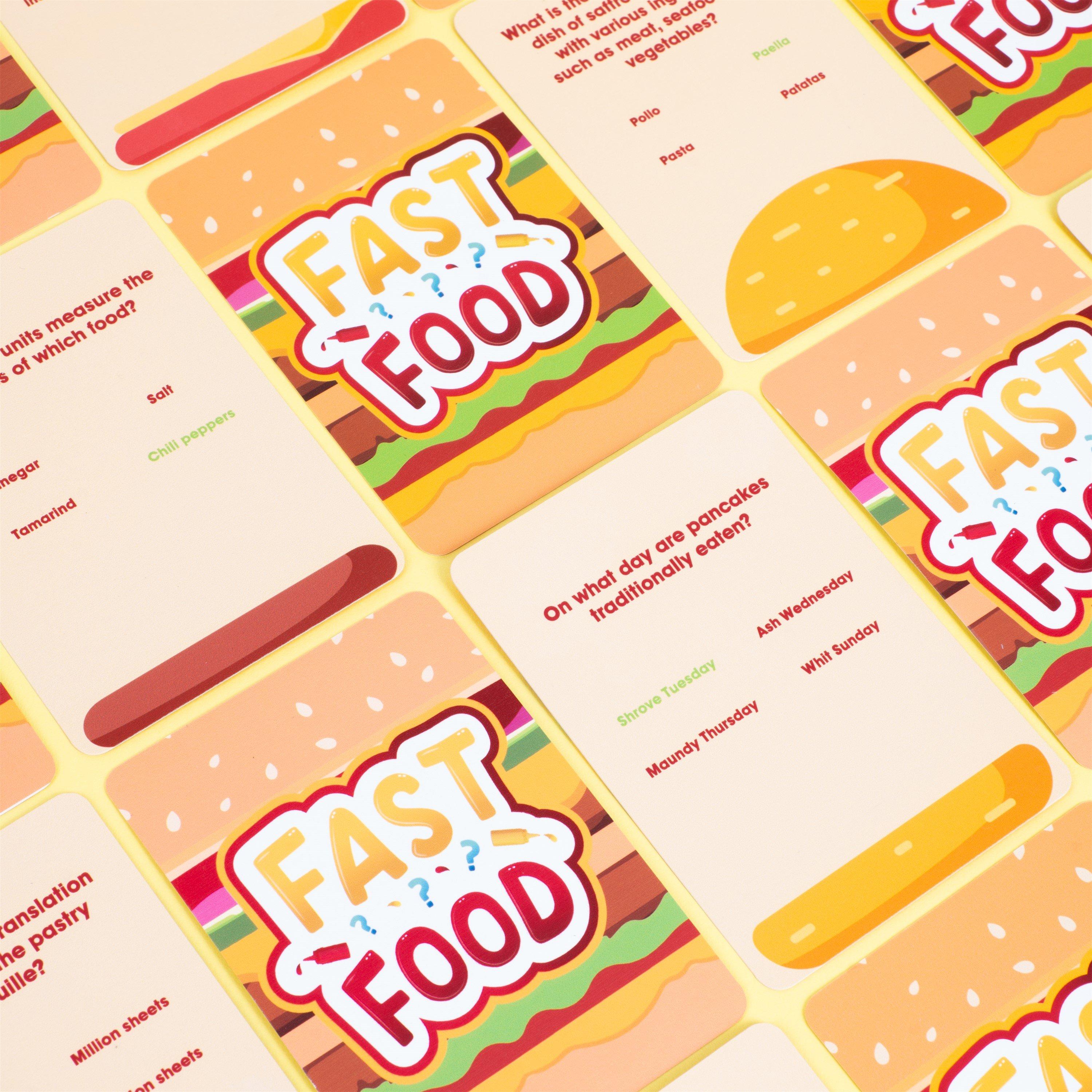 Meerkleurig - Fizz Creations - Fast Food Trivia Building Game Novelty Gift - 3