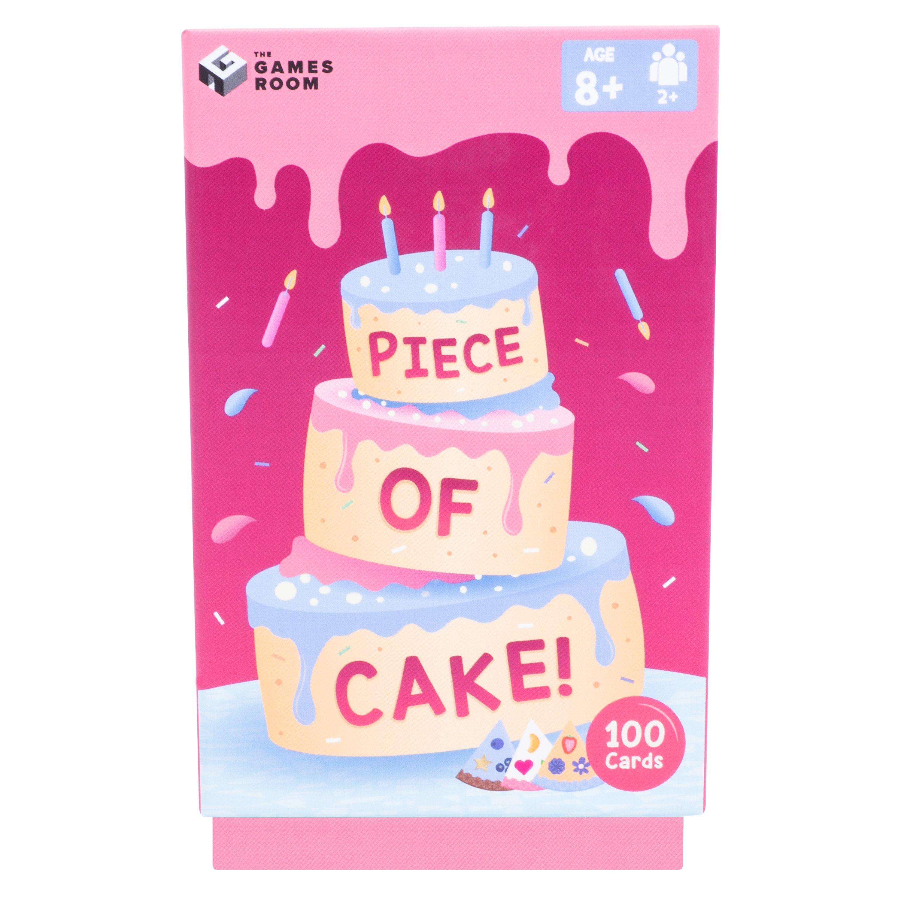 Fizz Creations  Piece Of Cake Card Game Ages 6+ 2+ Players Novelty Gift - 