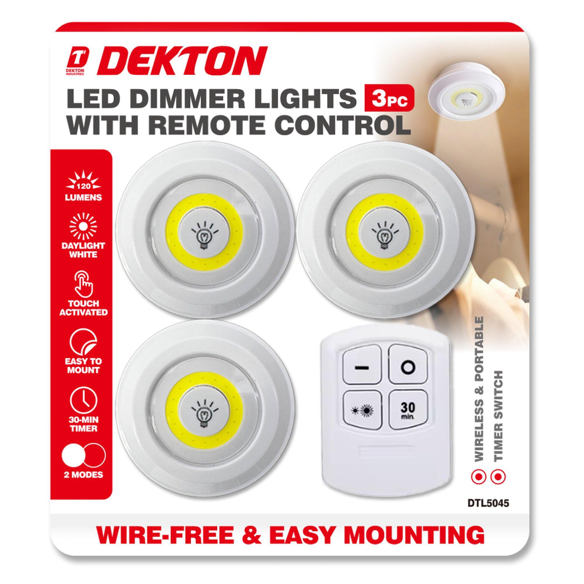 Wit - Dekton - Dekton 3 Pc Led Dimmer light set