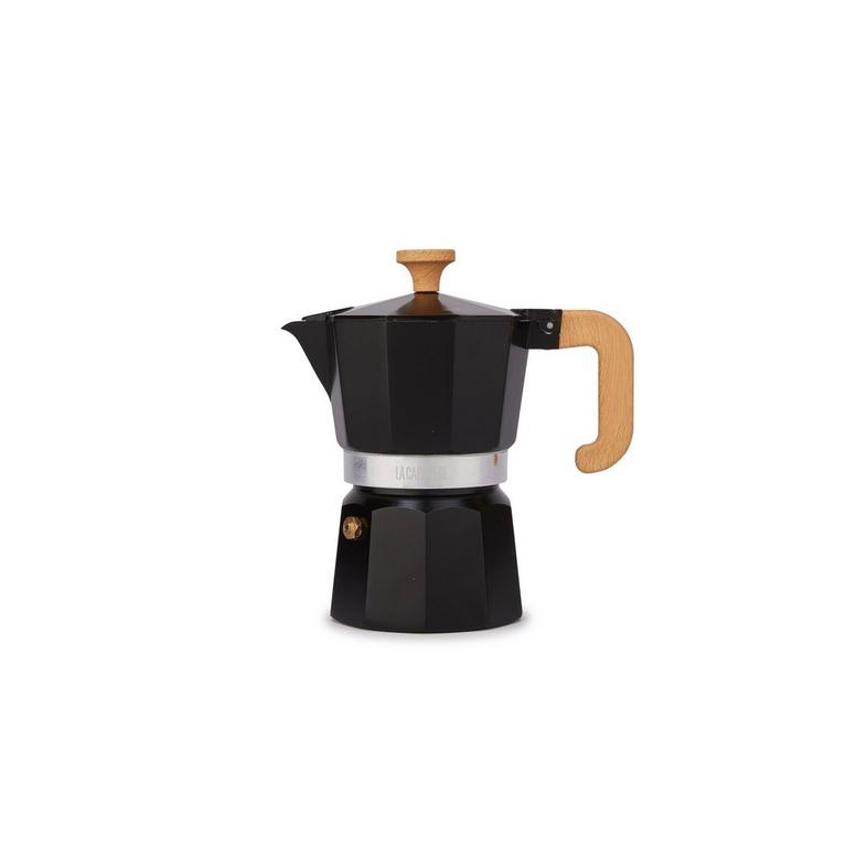 Noir - La Cafetiere - Capacité : 150 ml 5 fl oz / 3 tasses basé sur une taille d'espresso de 50 ml - 1