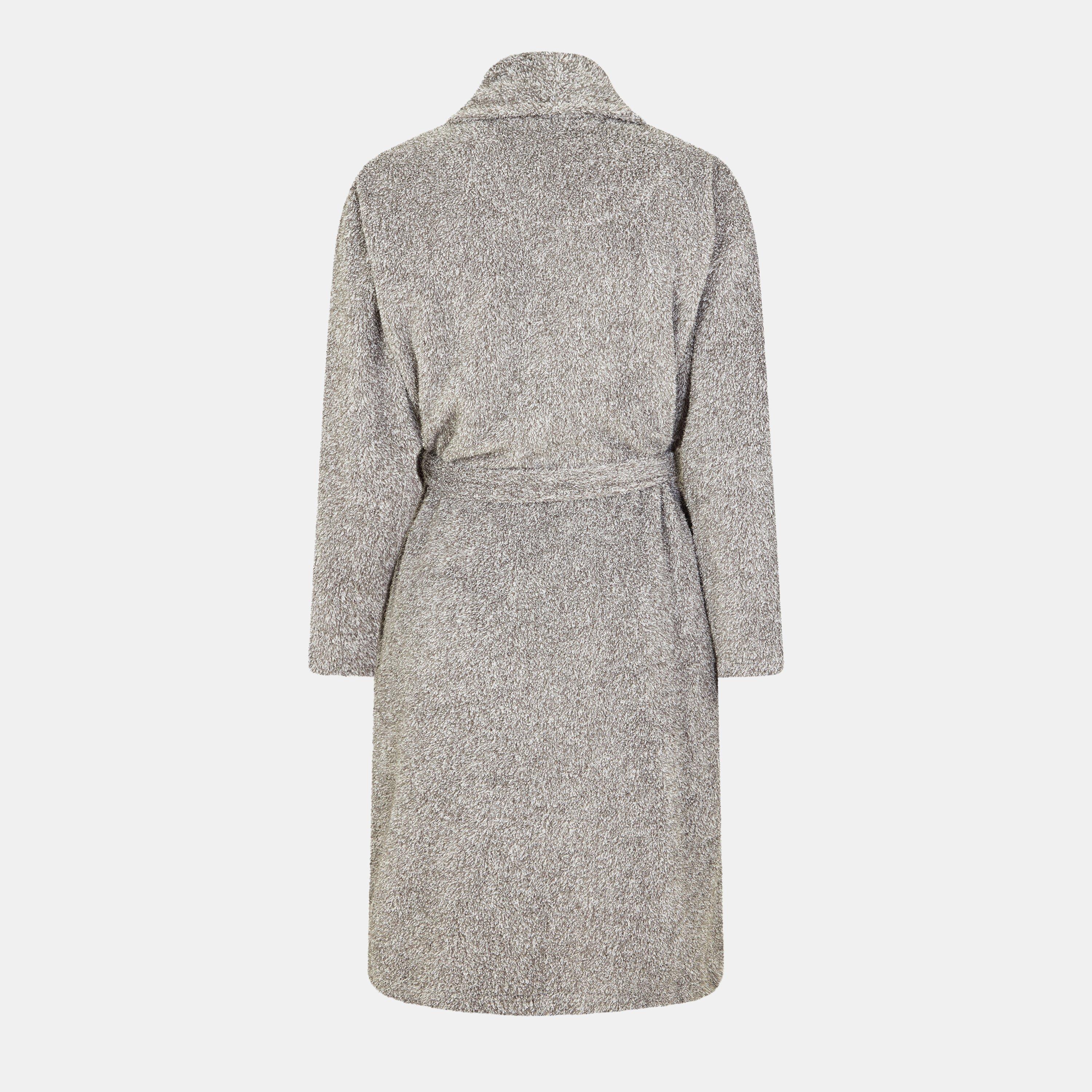 Grå Marl - Lyle and Scott - Men's Towelling Bathrobe - 2