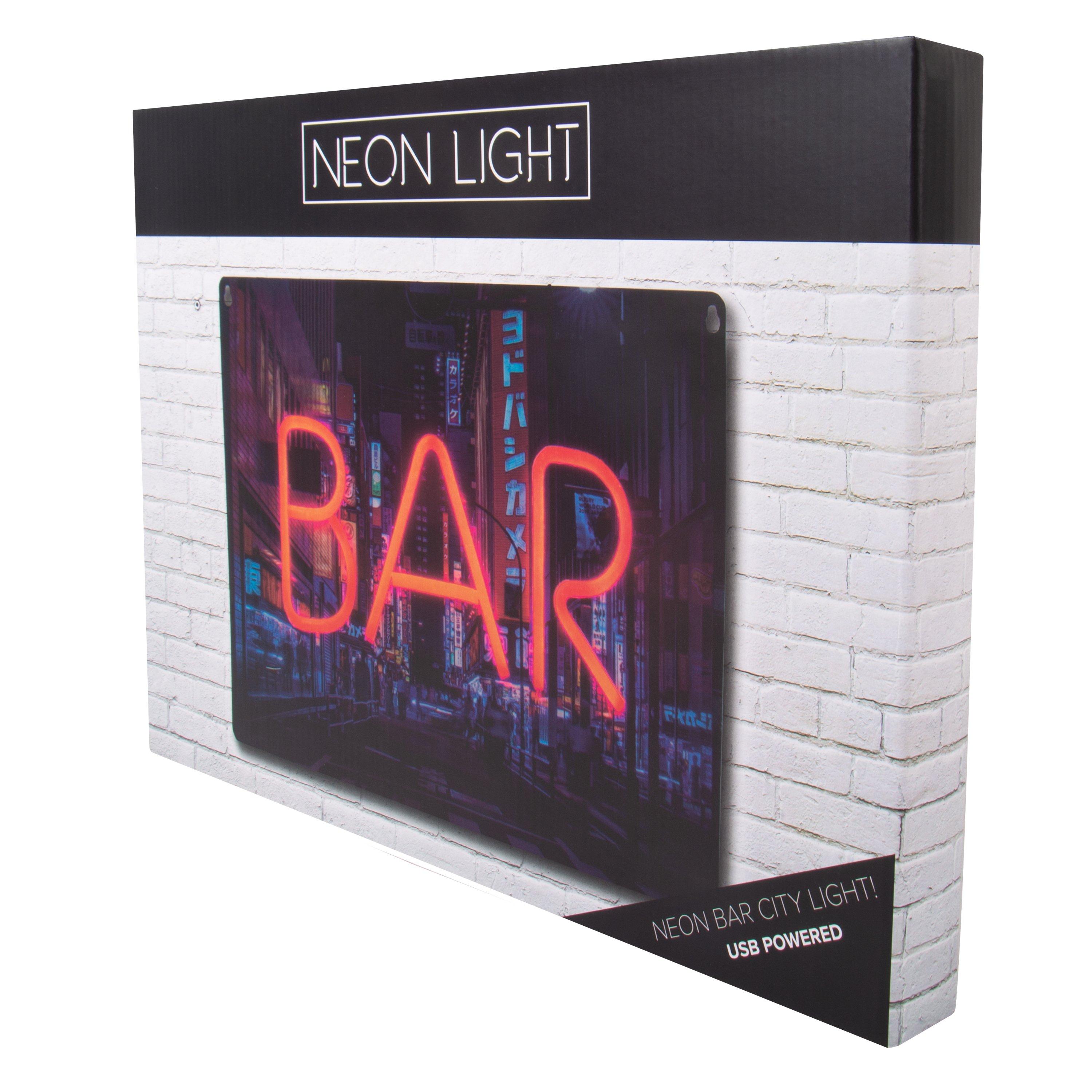Meerkleurig - Fizz Creations - LED Wall Mountable USB Red Neon Light Novelty Gift - 2