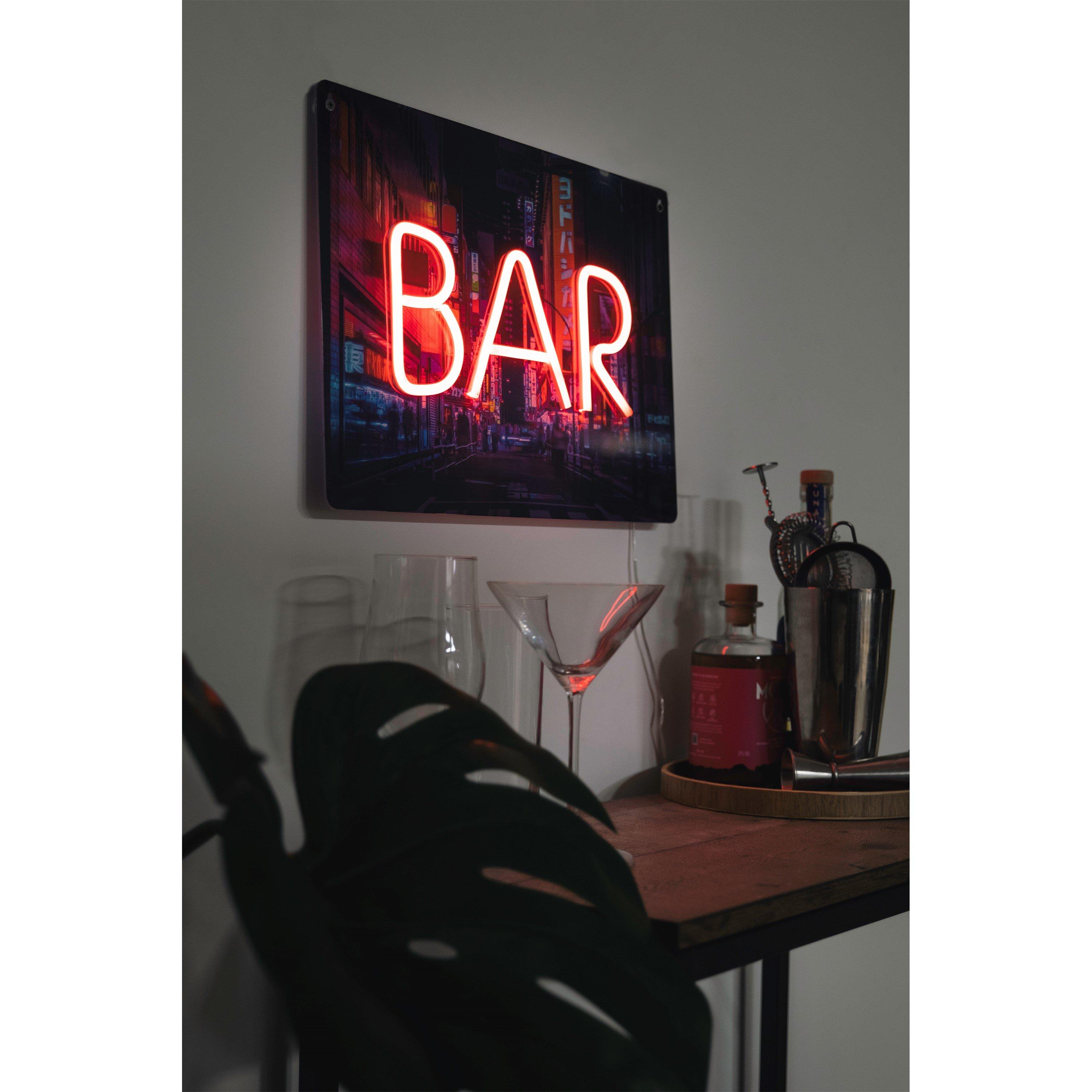 Meerkleurig - Fizz Creations - LED Wall Mountable USB Red Neon Light Novelty Gift - 3