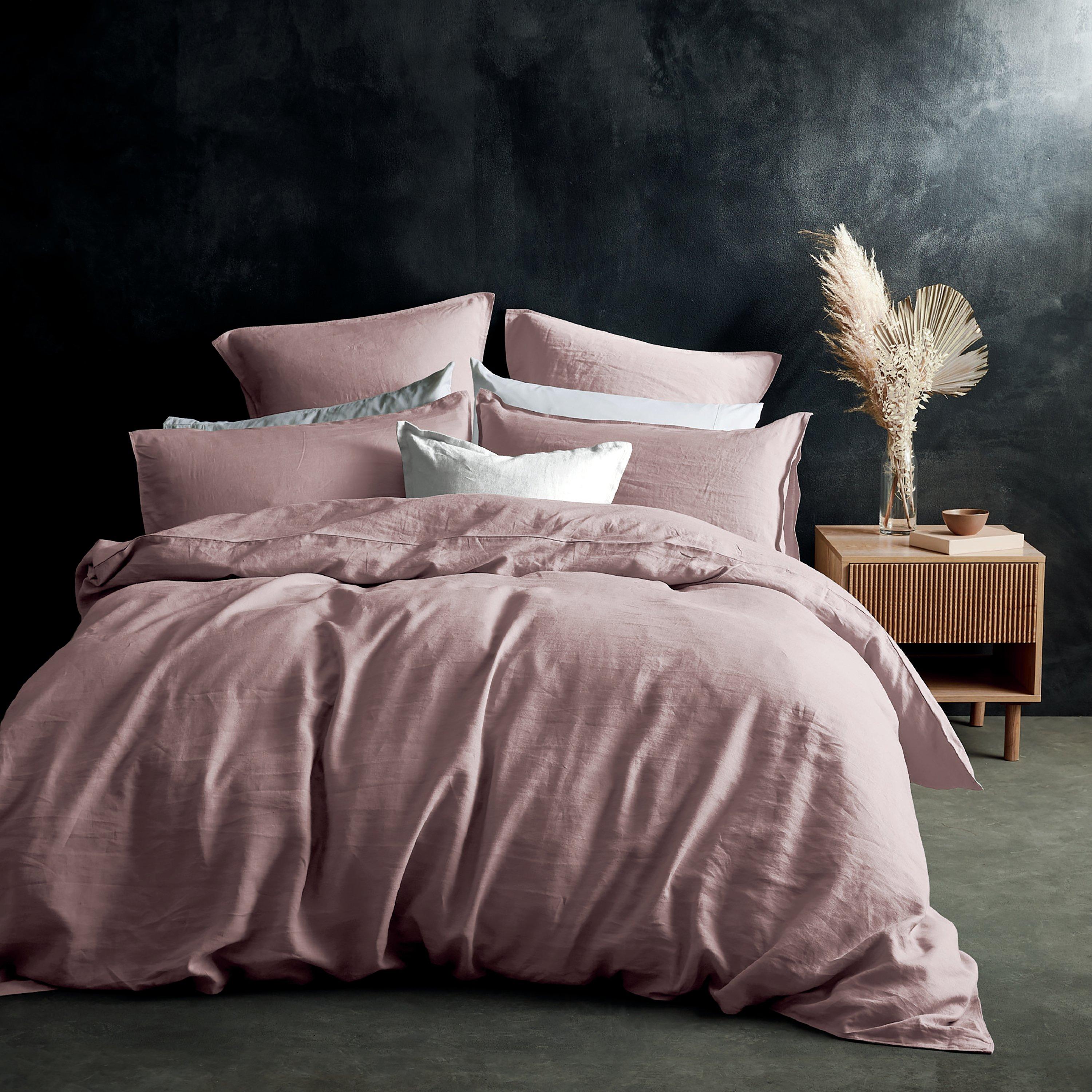 LazyLinens Pure Washed Linen Duvet Cover