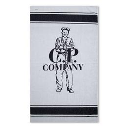 CP Company Logo Beach Towel