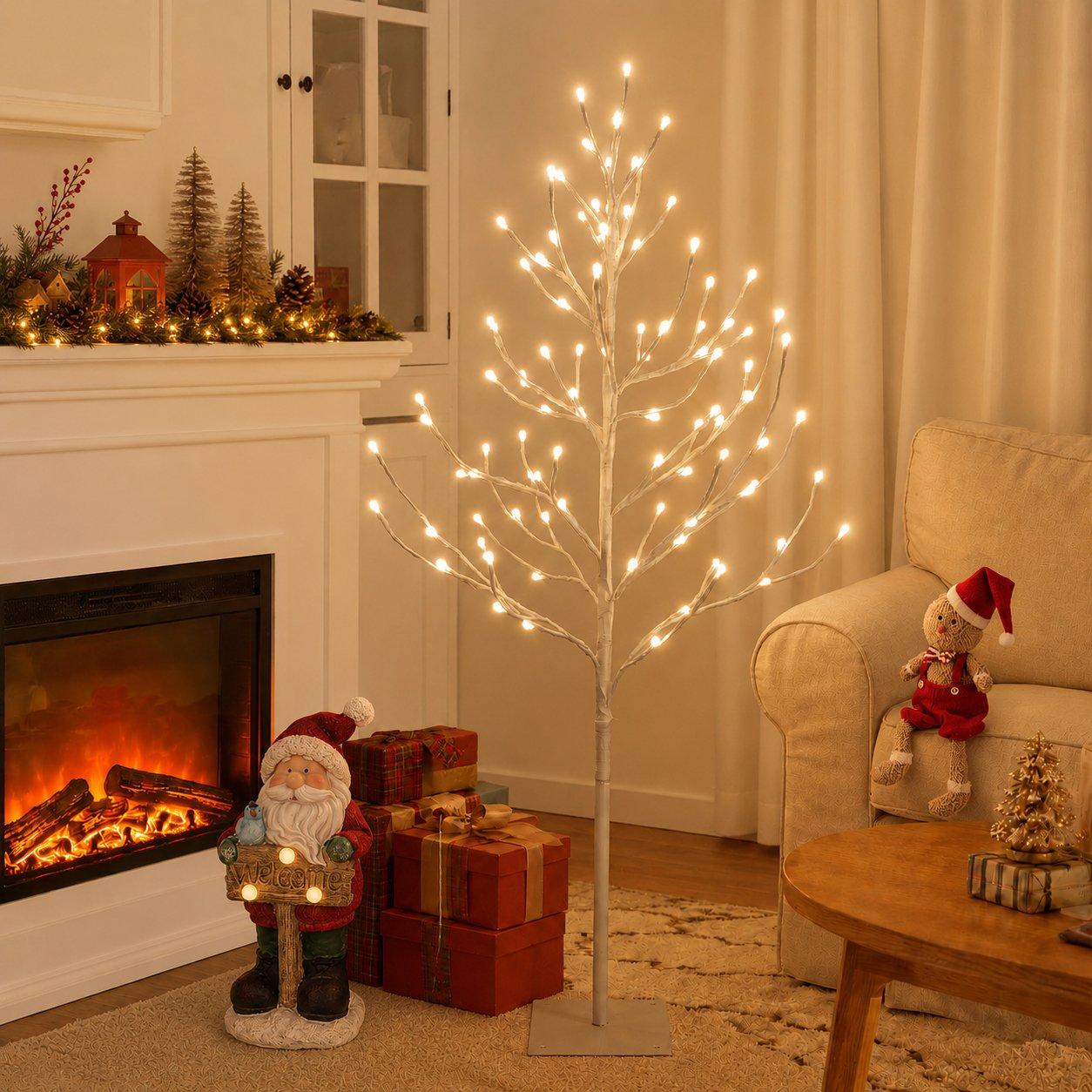 Birch - The Spirit Of Christmas - 1.2m LED Birch Tree. - 2