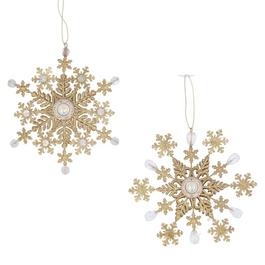 Gisela Graham Gisela 2pk Snowflake 99