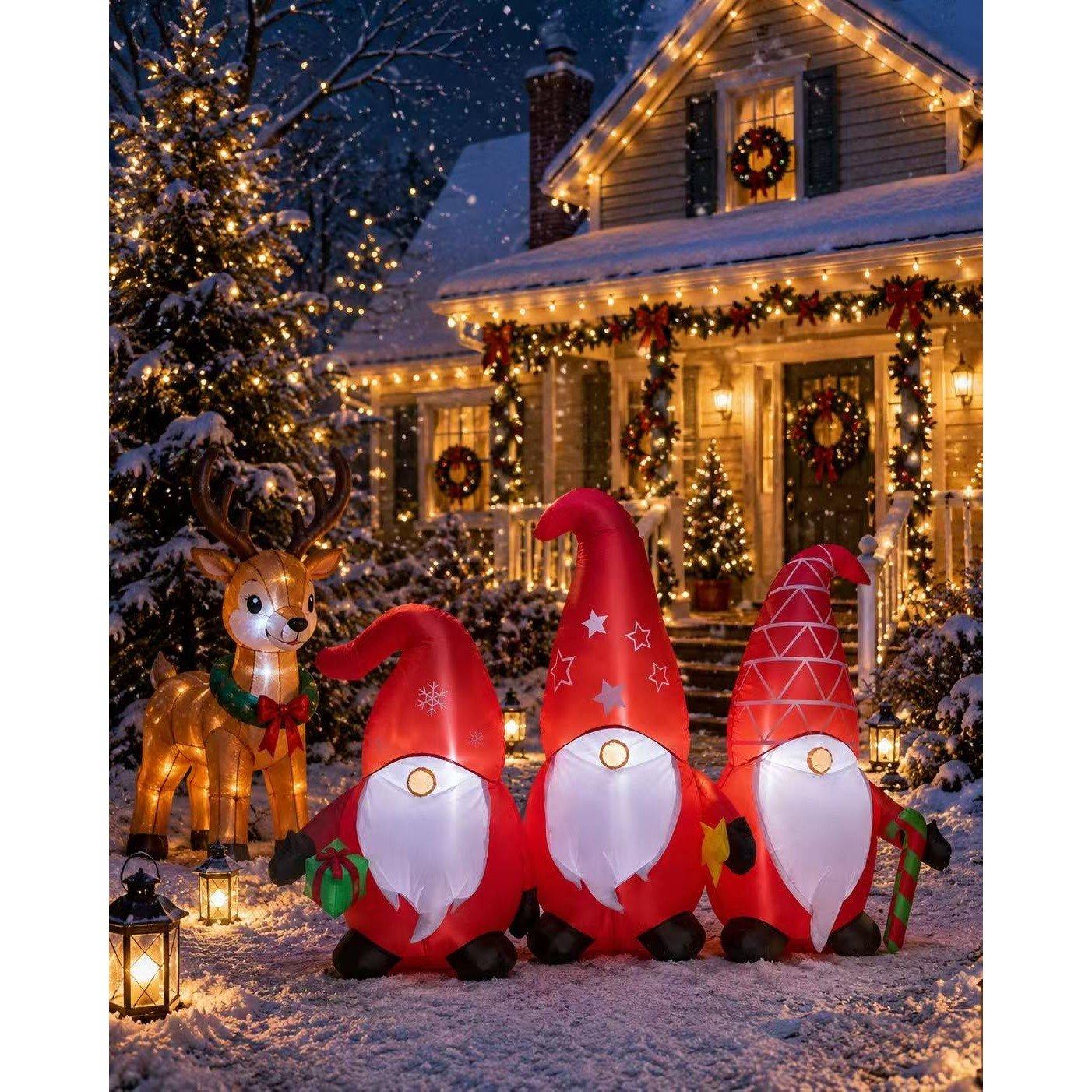 Gonks - The Spirit Of Christmas - 6ft Inflatable Gonks - 2