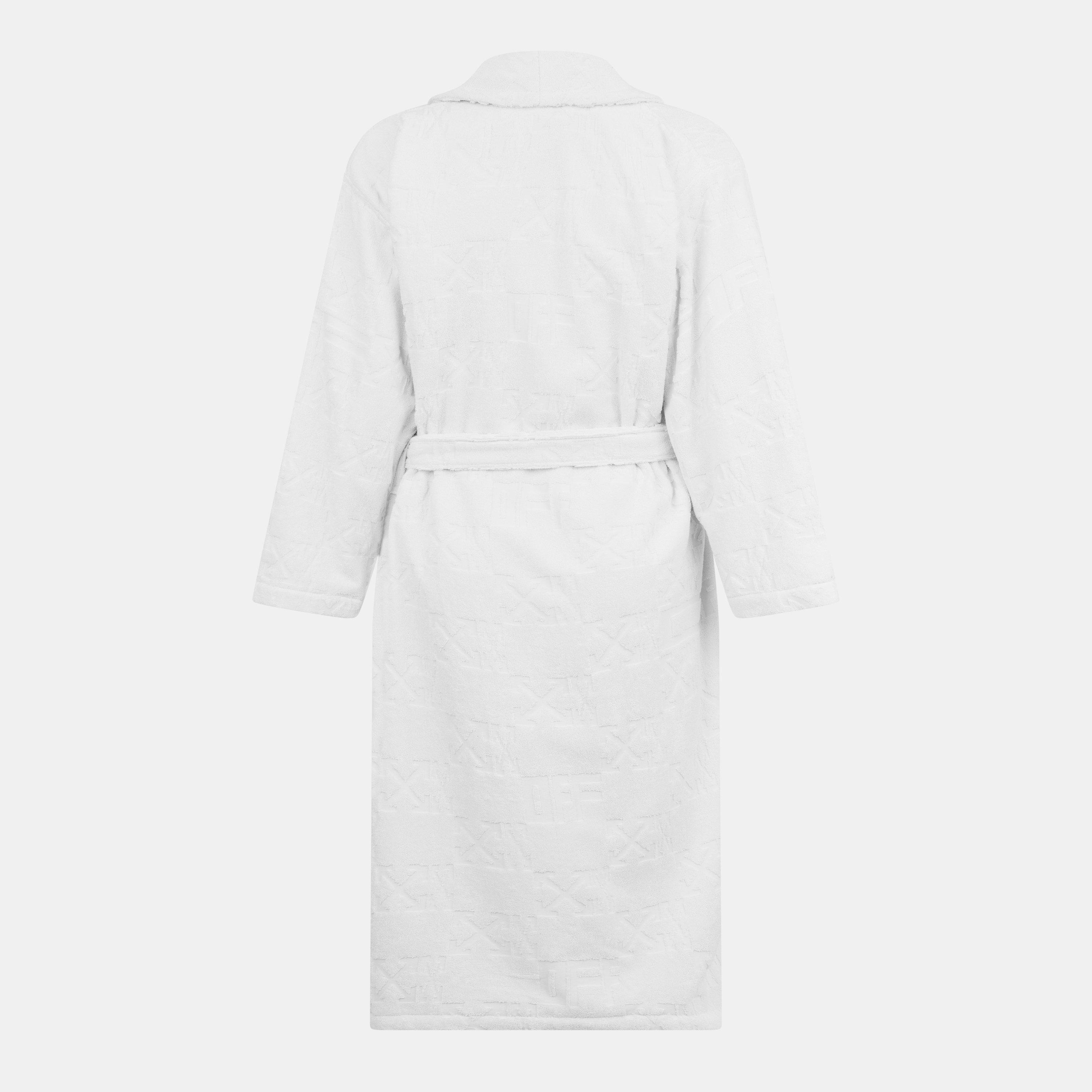 Creme - Off White - Mono Bathrobe, Monogram Design - 2